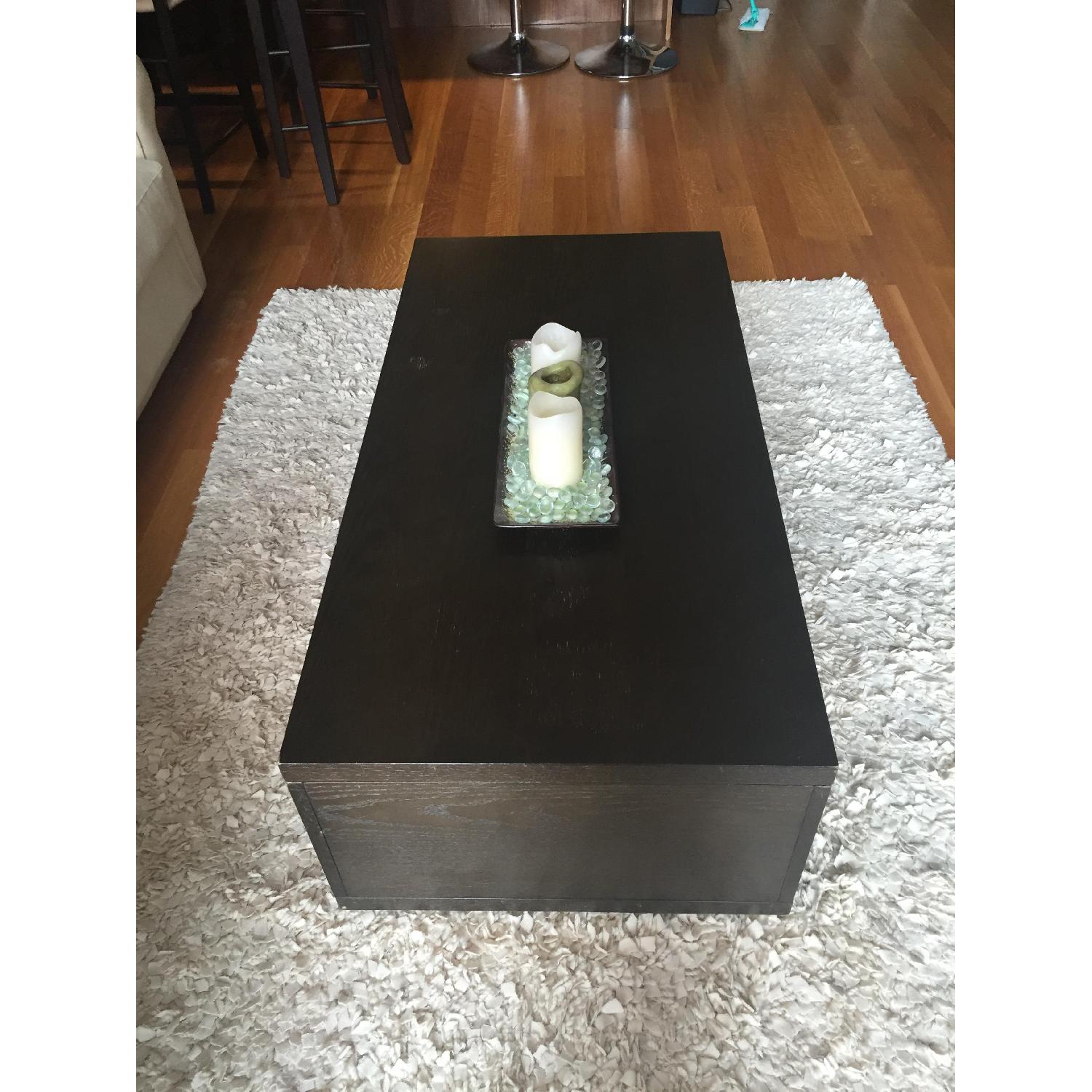 West Elm Sliding Storage Coffee Table - image-5