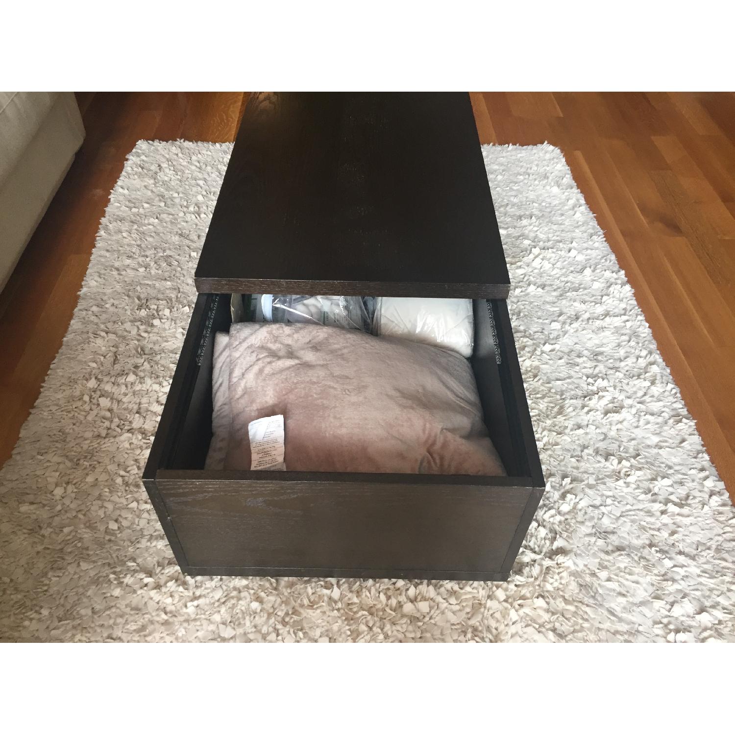 West Elm Sliding Storage Coffee Table - image-6