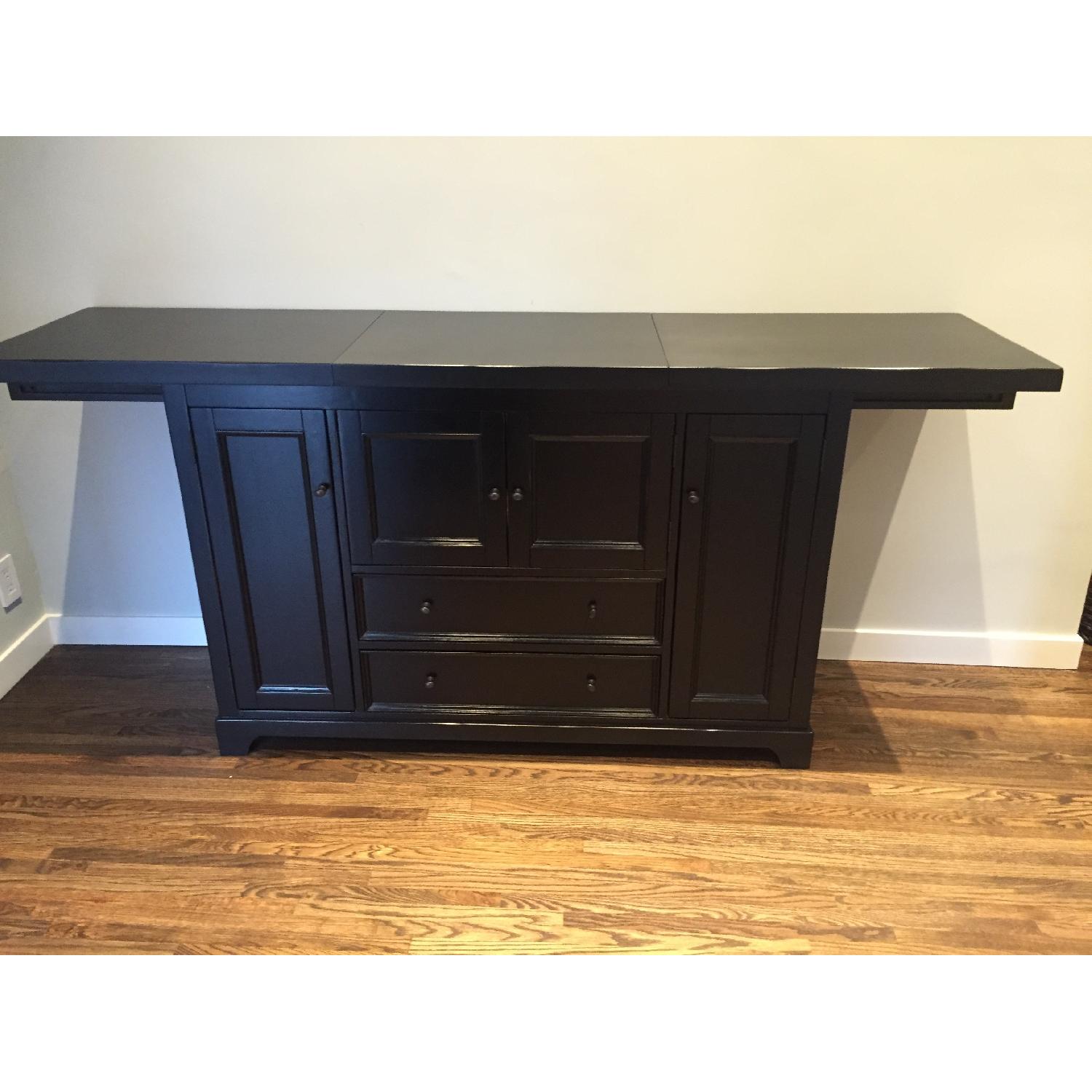 Pottery Barn Bar/Buffet w/ Extension & Ice Bucket - image-1