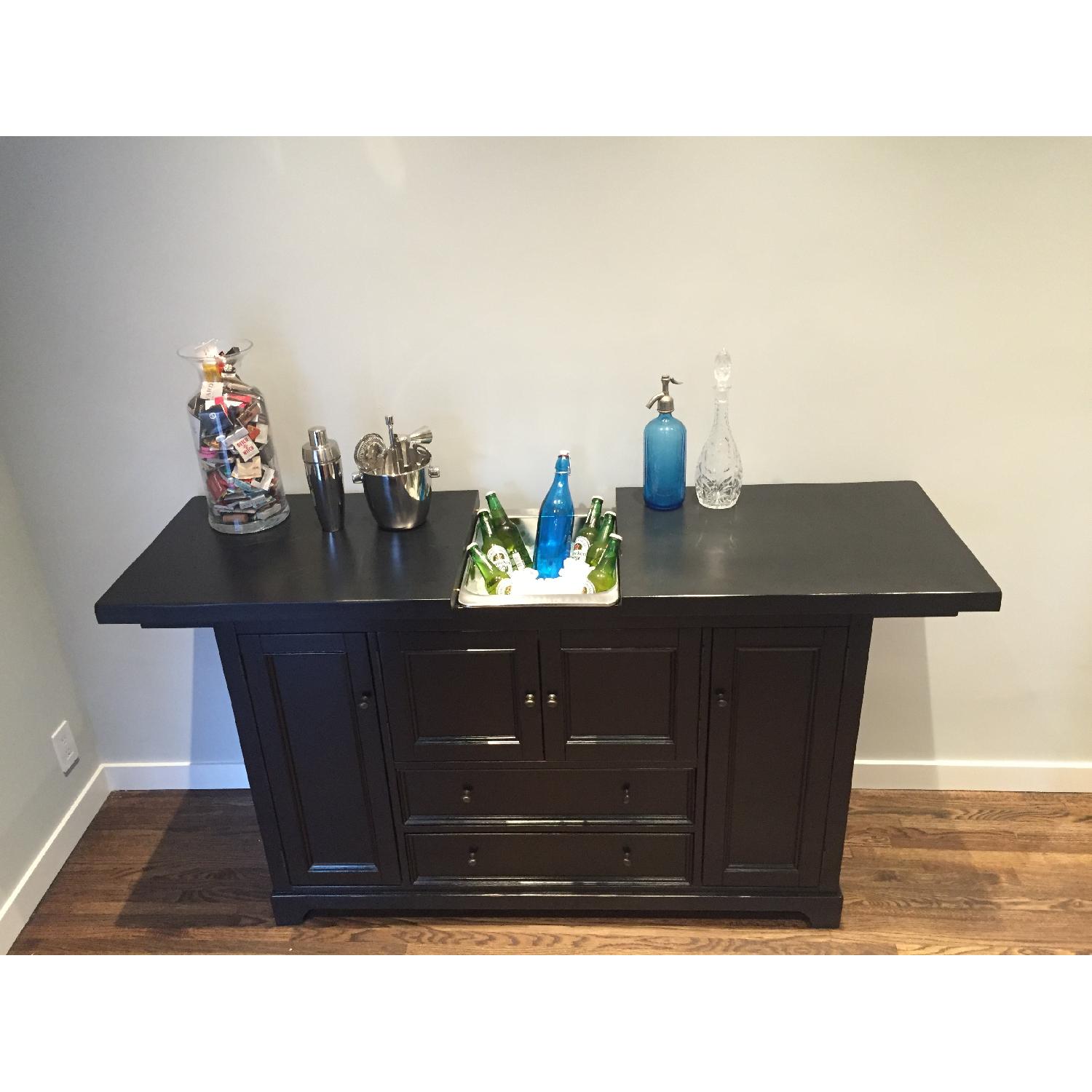 Pottery Barn Bar/Buffet w/ Extension & Ice Bucket - image-2