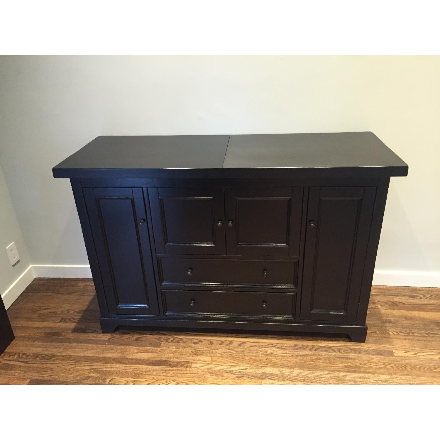 Pottery Barn Bar/Buffet w/ Extension & Ice Bucket - image-3