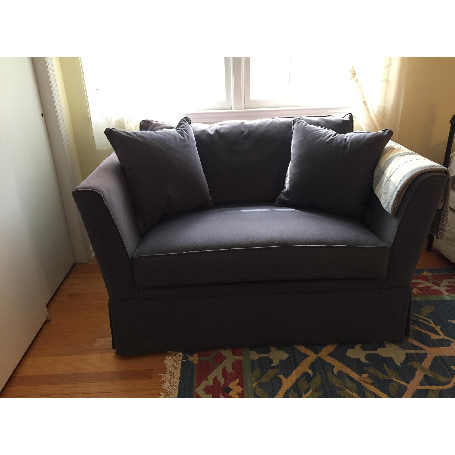 Crate & Barrel Twin Sleeper Chair - image-1