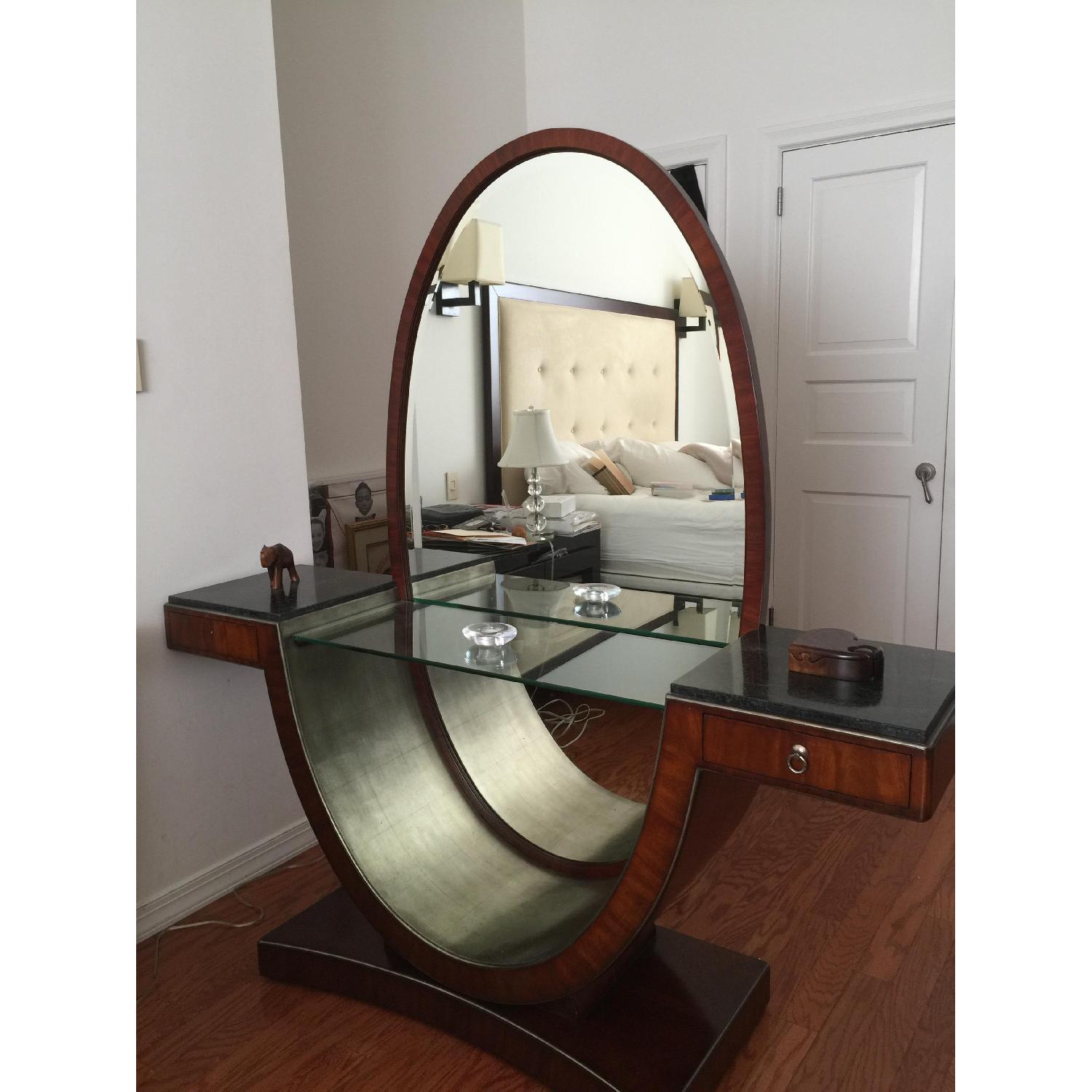 Thomasville Tall Vanity w/ Marble Countertop - image-1