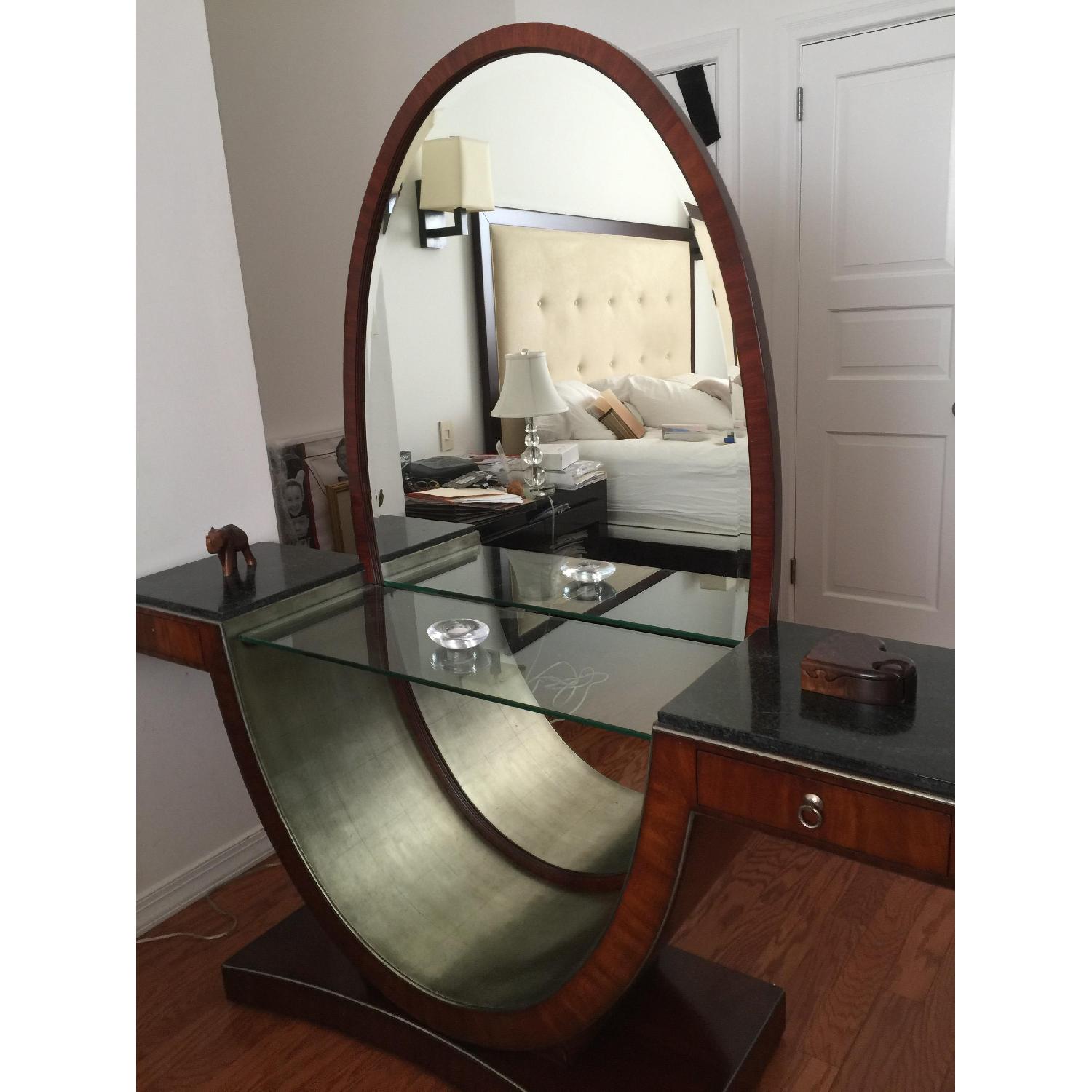 Thomasville Tall Vanity w/ Marble Countertop - image-2