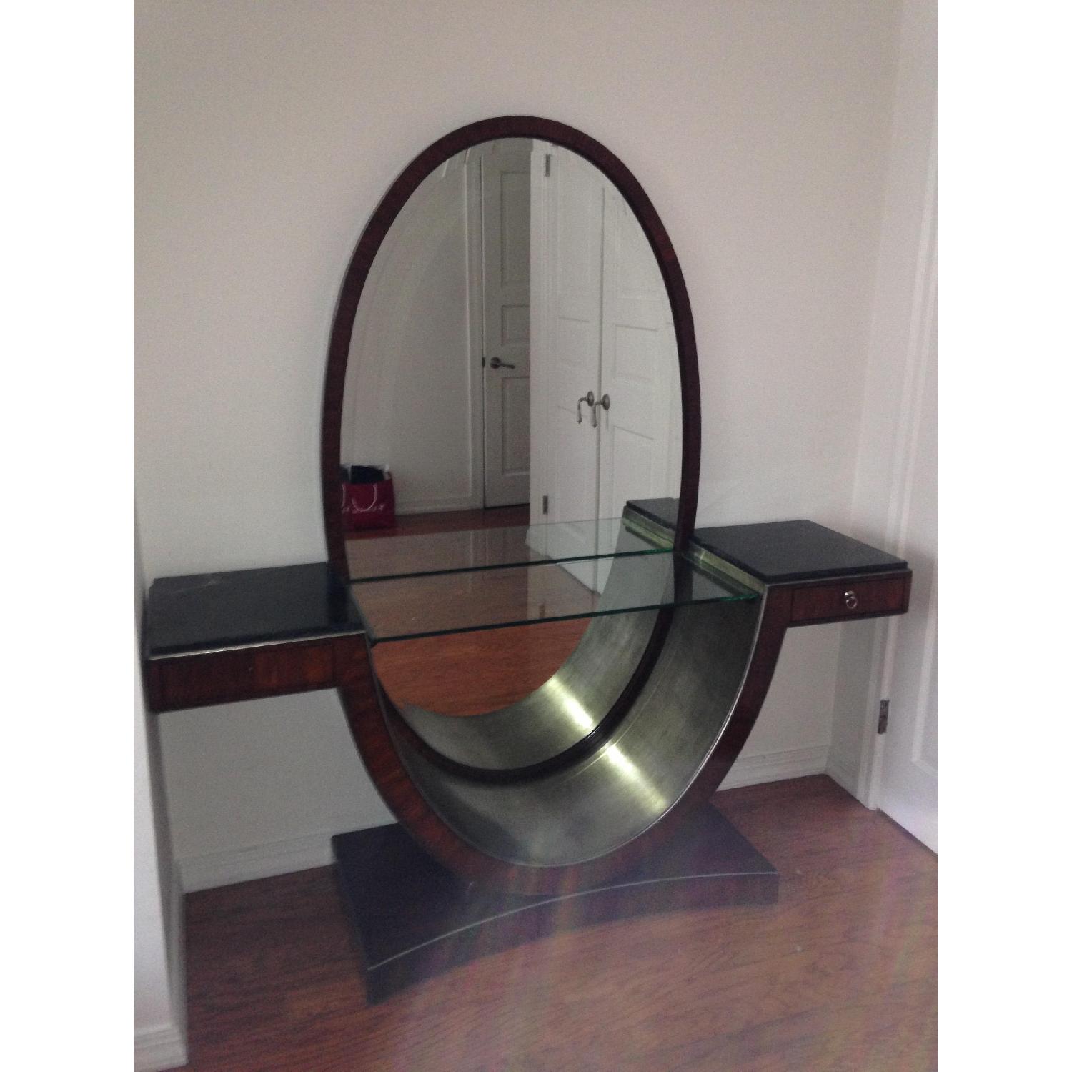 Thomasville Tall Vanity w/ Marble Countertop - image-9