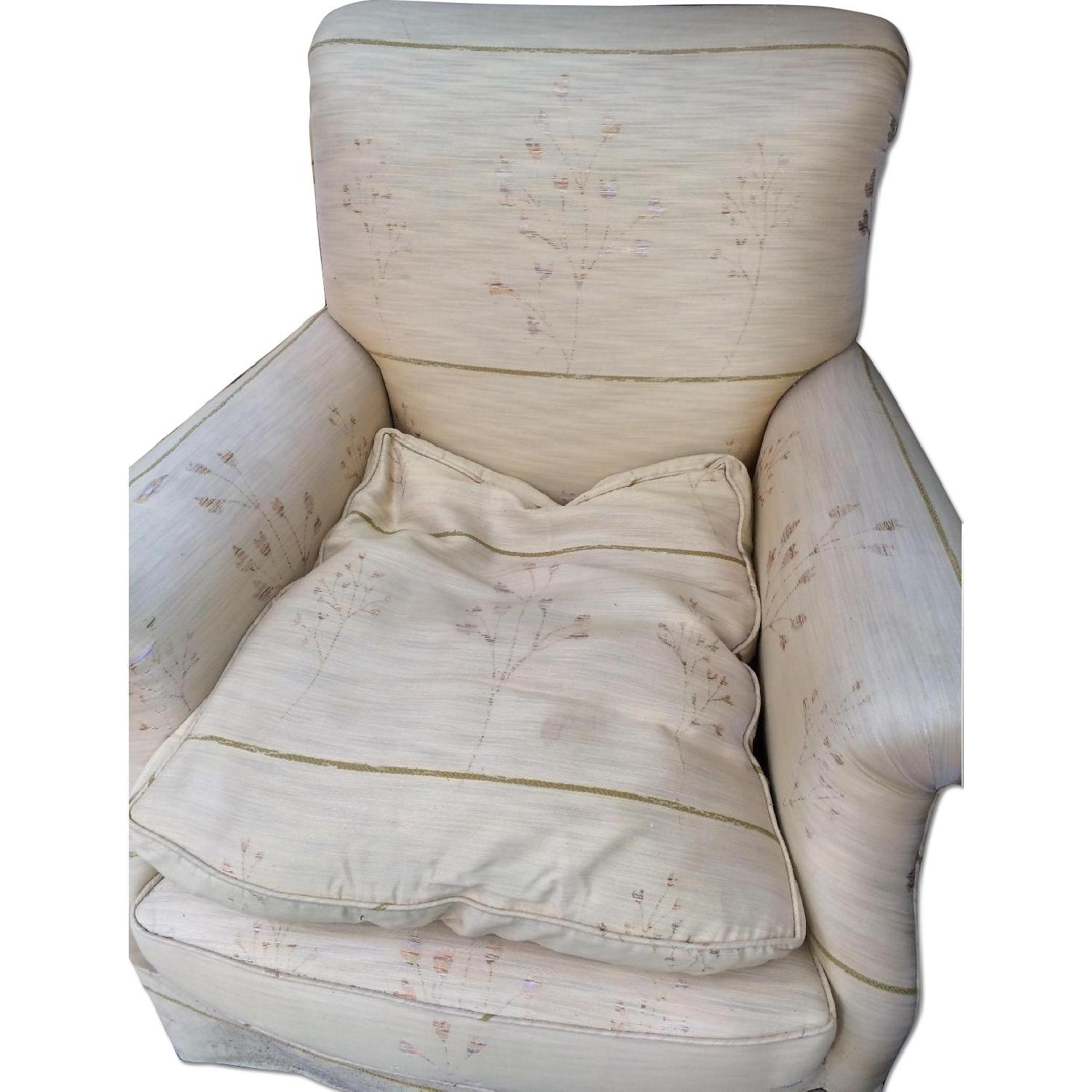 Yellow Silk Arm Chairs - image-0