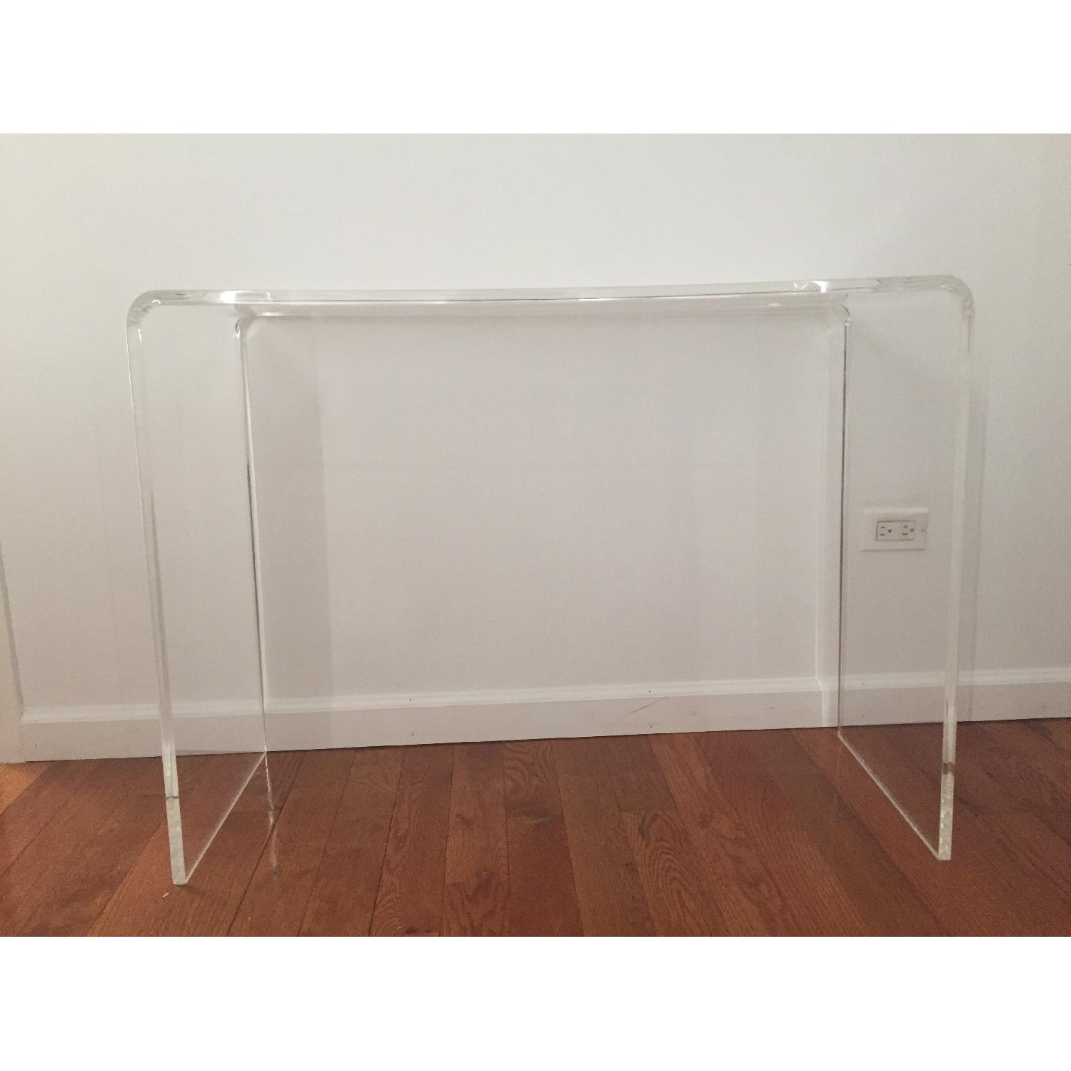 Cb2 Peekaboo Acrylic Console Table - image-1