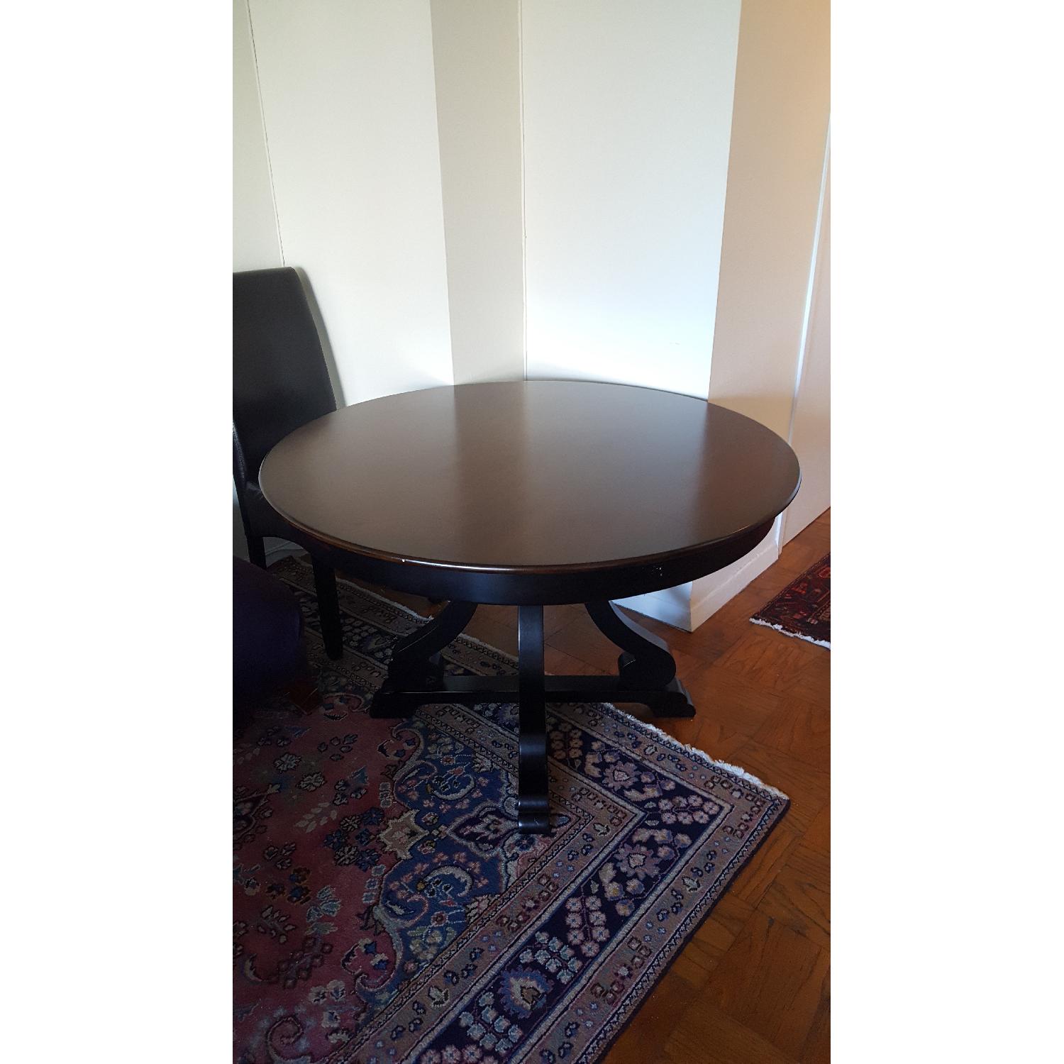 Pier 1 Marchella Rubbed Black Round Dining Table - image-1