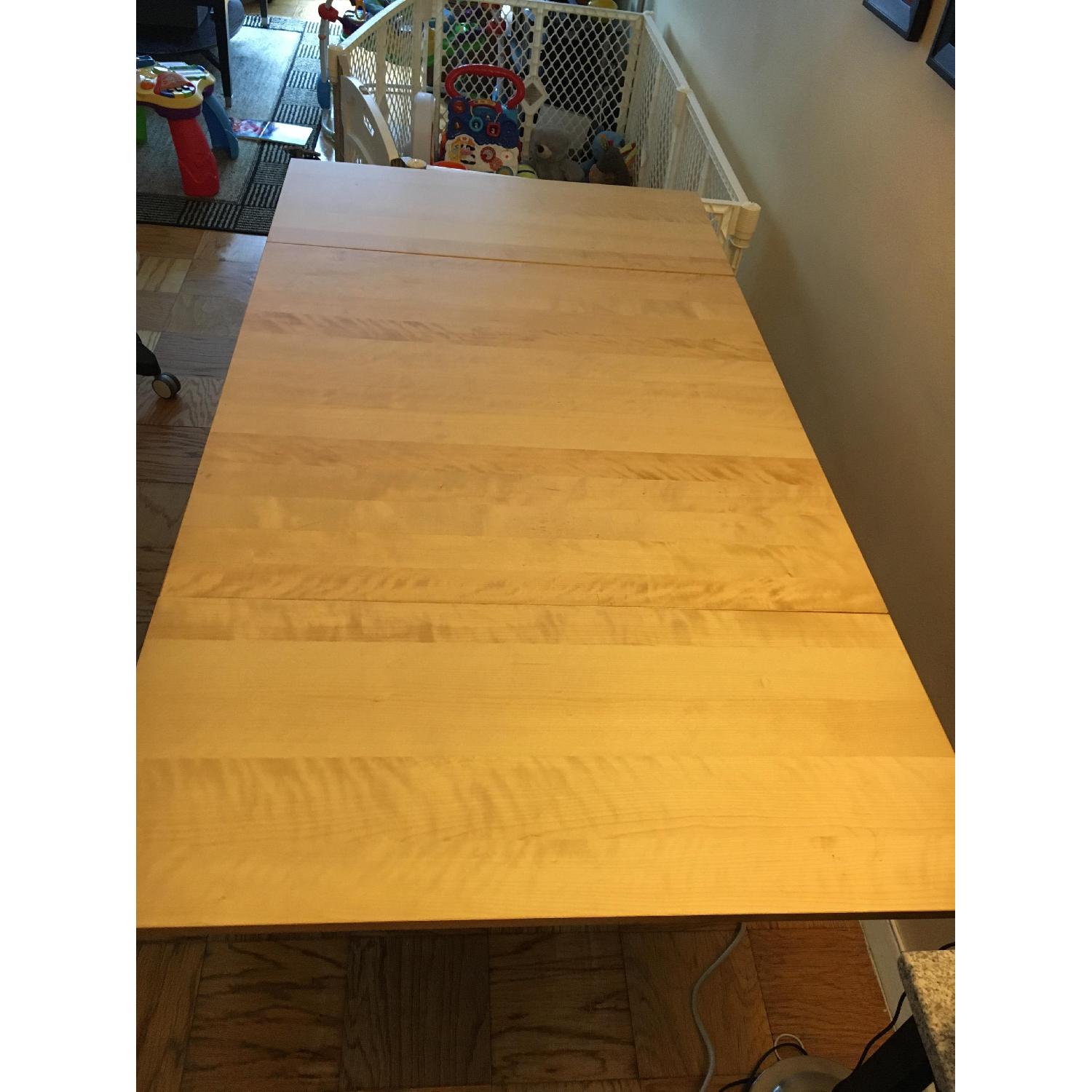 Ikea Bjursta Birch Veneer Extendable Dining Table - image-9