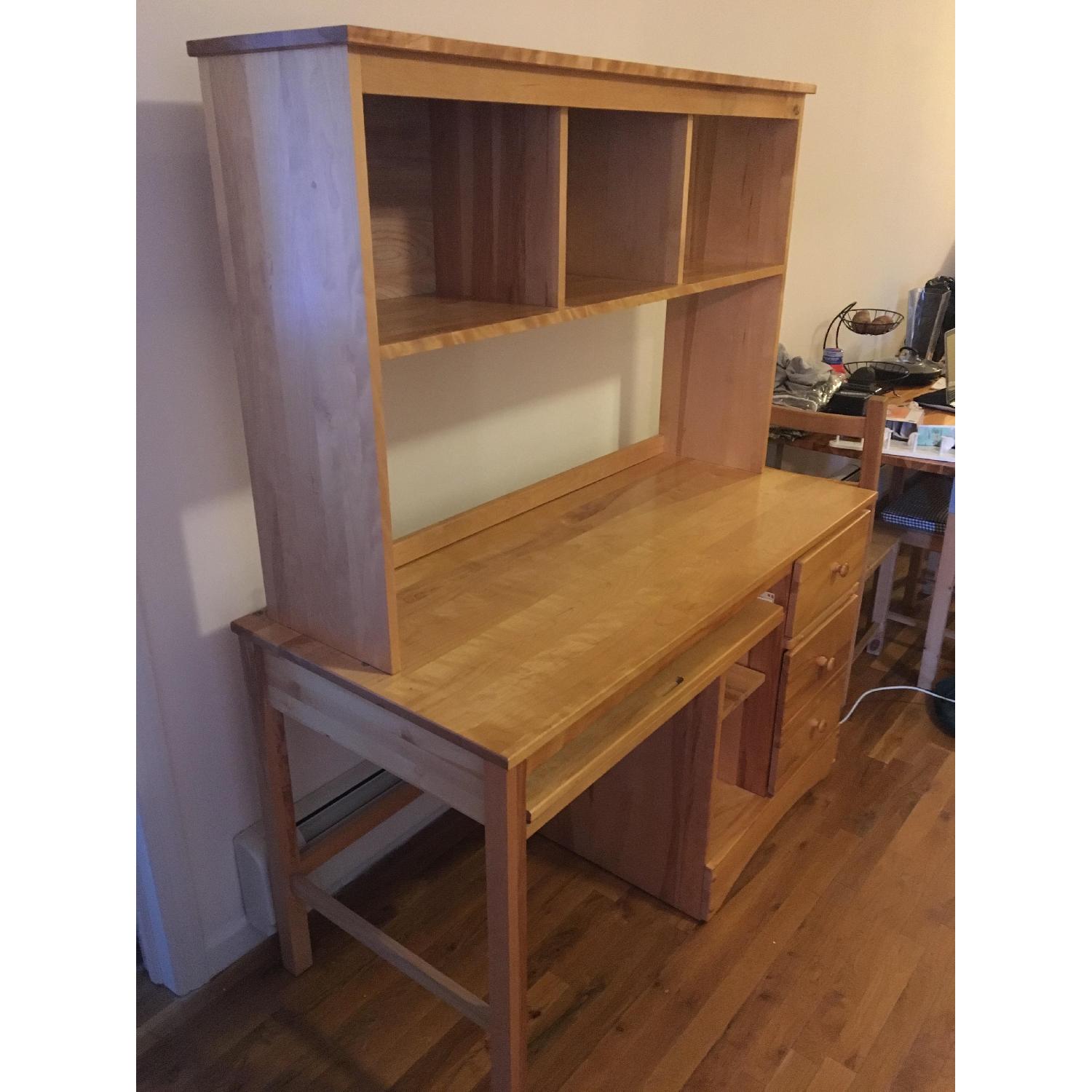 Pottery Barn Office Desk w/ Hutch - image-3