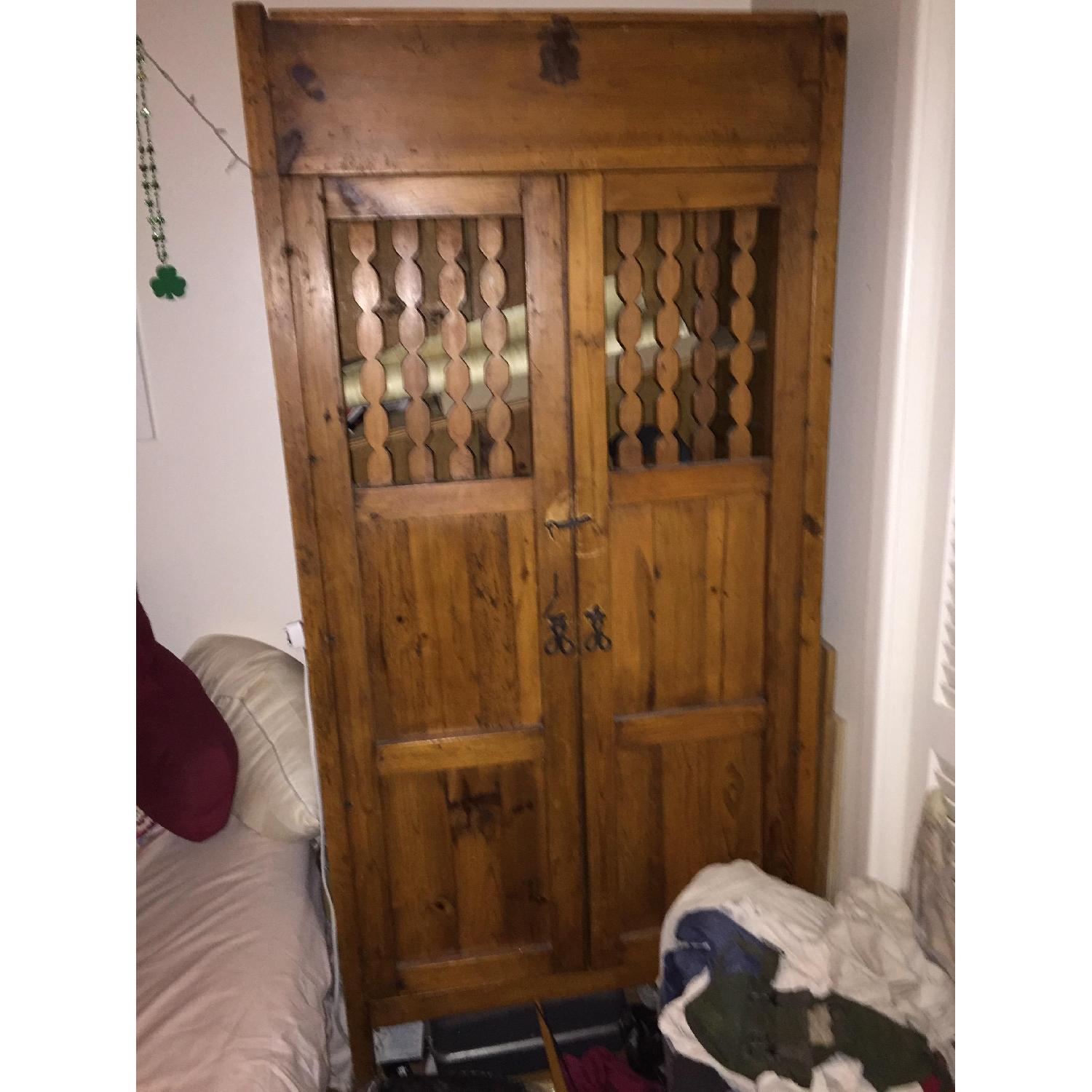 Mexican Media Armoire w/ Doors & Shelves - image-1