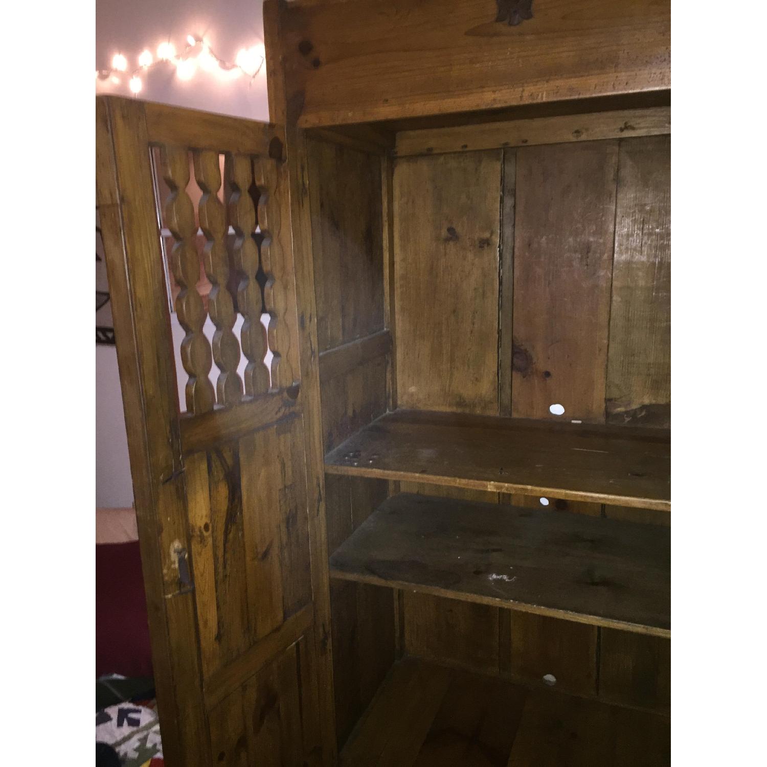 Mexican Media Armoire w/ Doors & Shelves - image-3