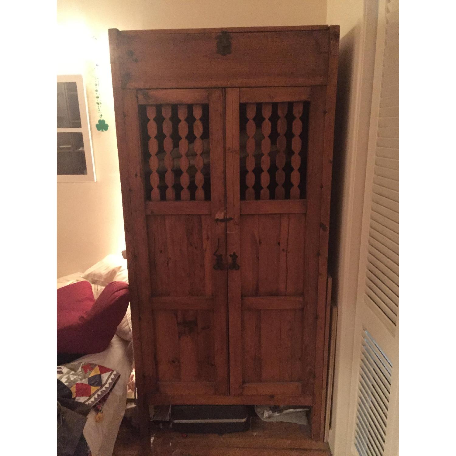 Mexican Media Armoire w/ Doors & Shelves - image-5