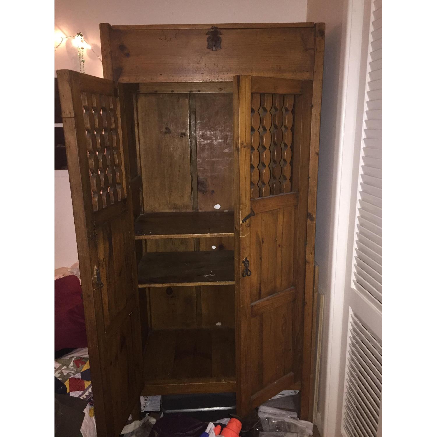 Mexican Media Armoire w/ Doors & Shelves - image-10