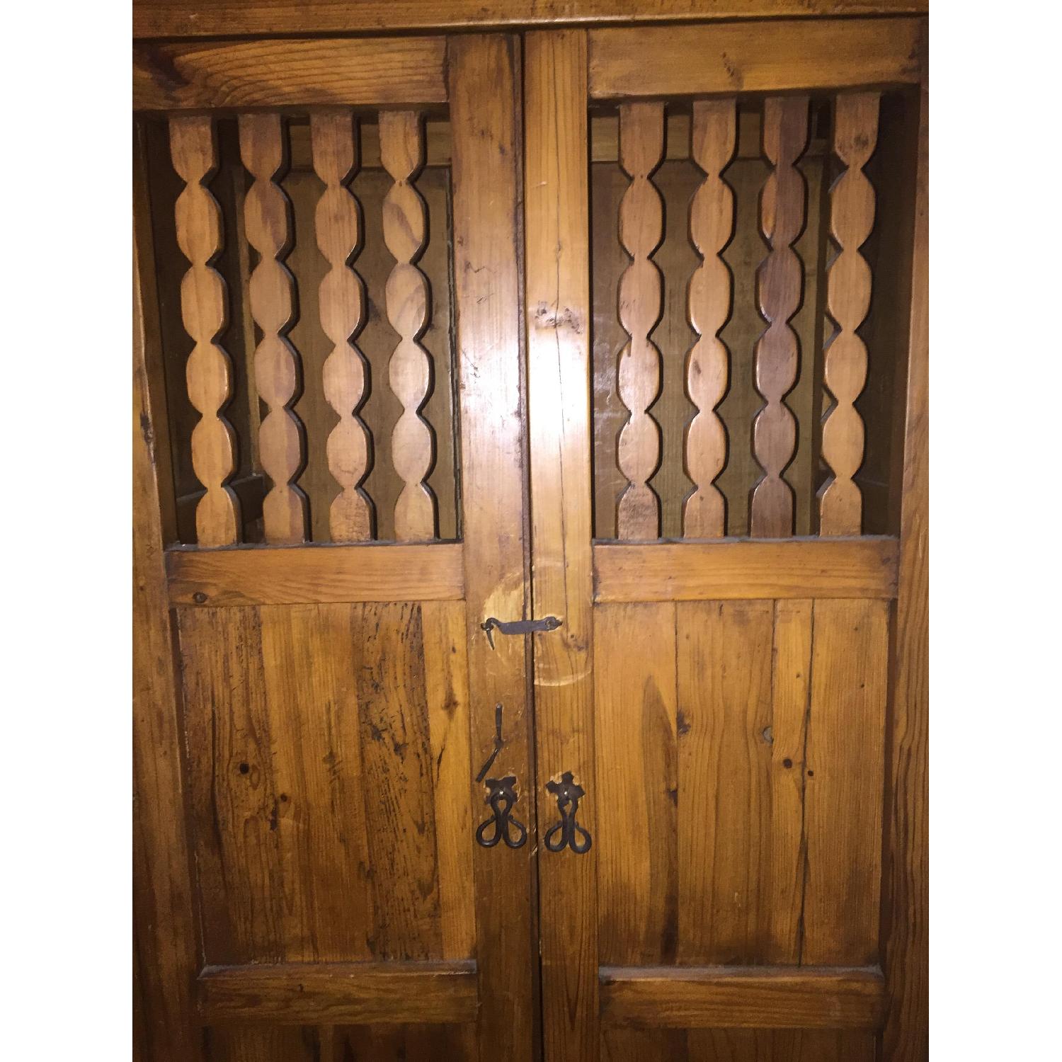 Mexican Media Armoire w/ Doors & Shelves - image-11