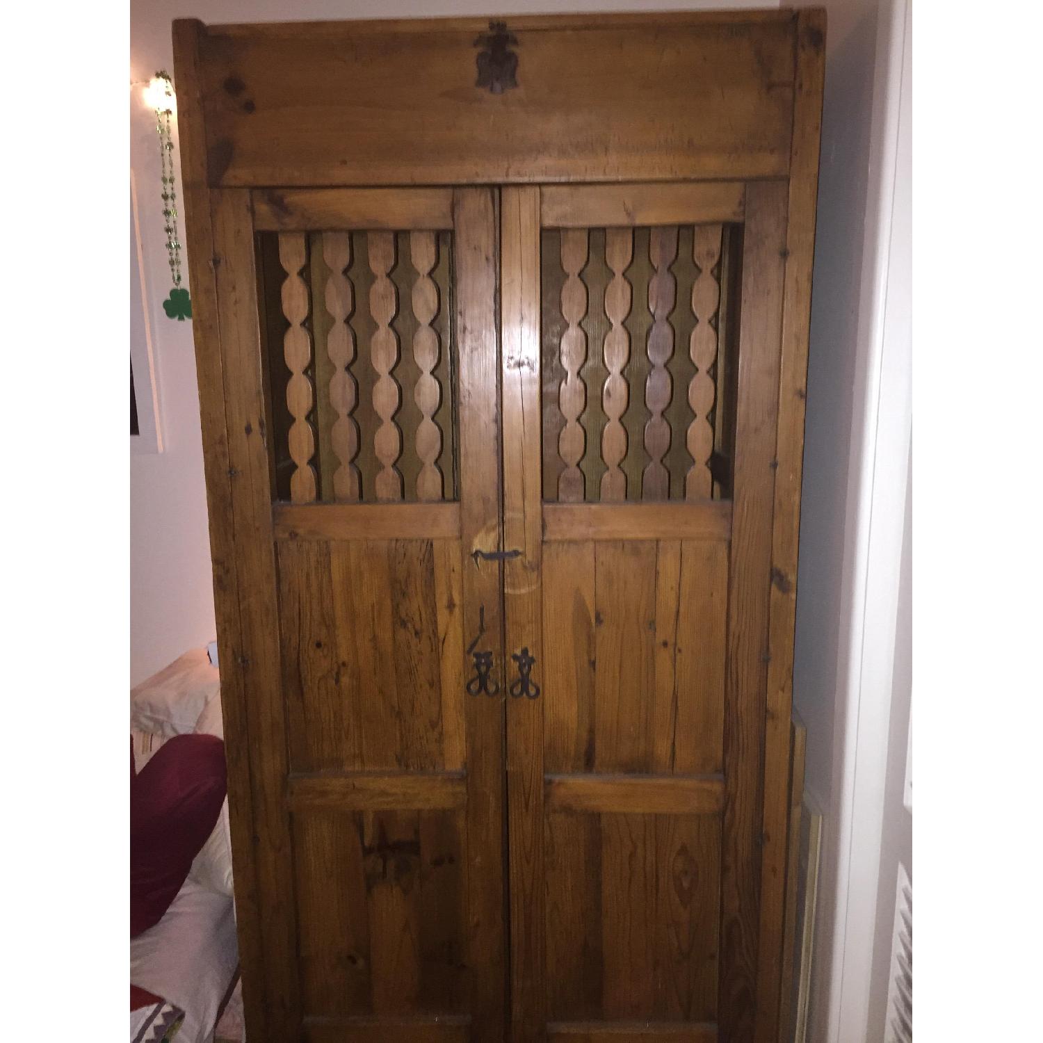 Mexican Media Armoire w/ Doors & Shelves - image-12