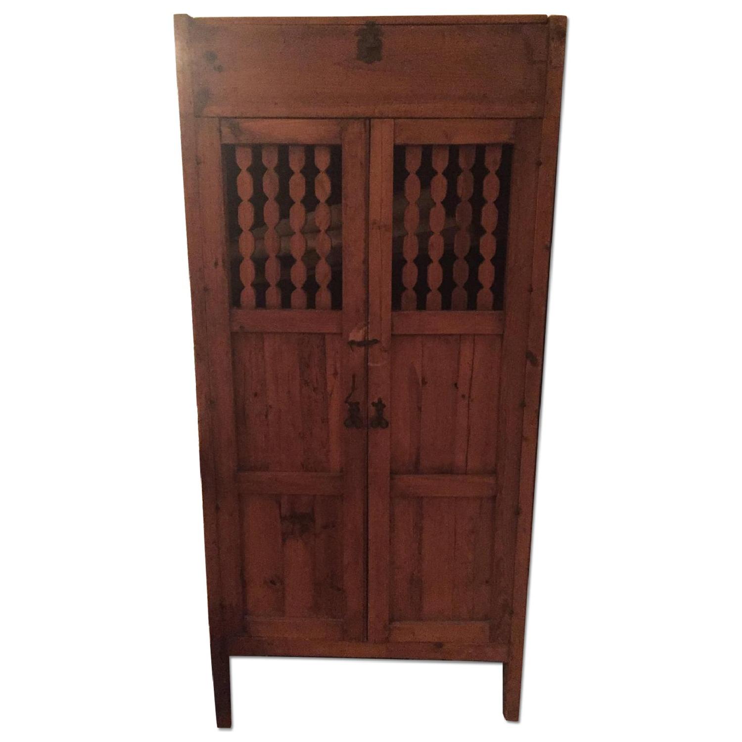 Mexican Media Armoire w/ Doors & Shelves - image-0