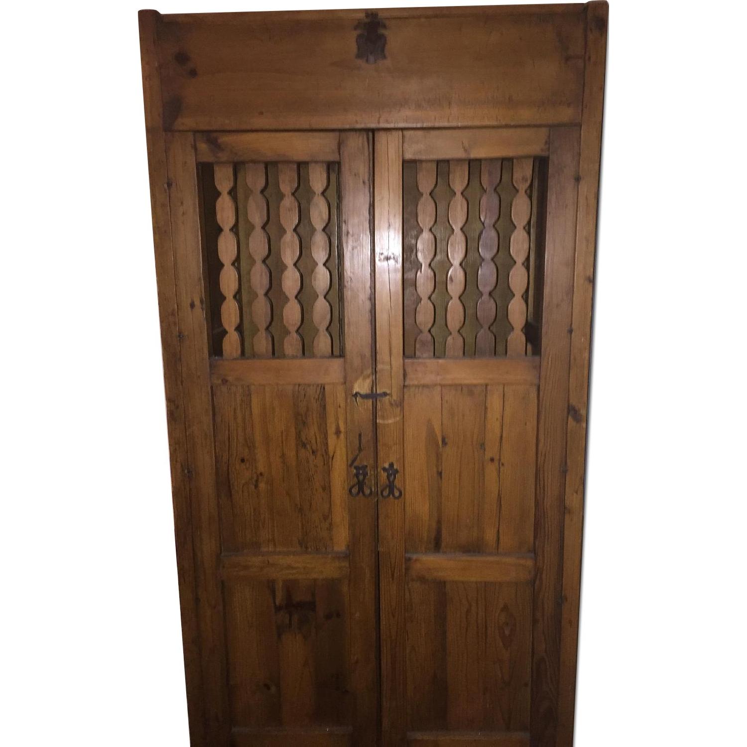 Mexican Media Armoire w/ Doors & Shelves - image-13