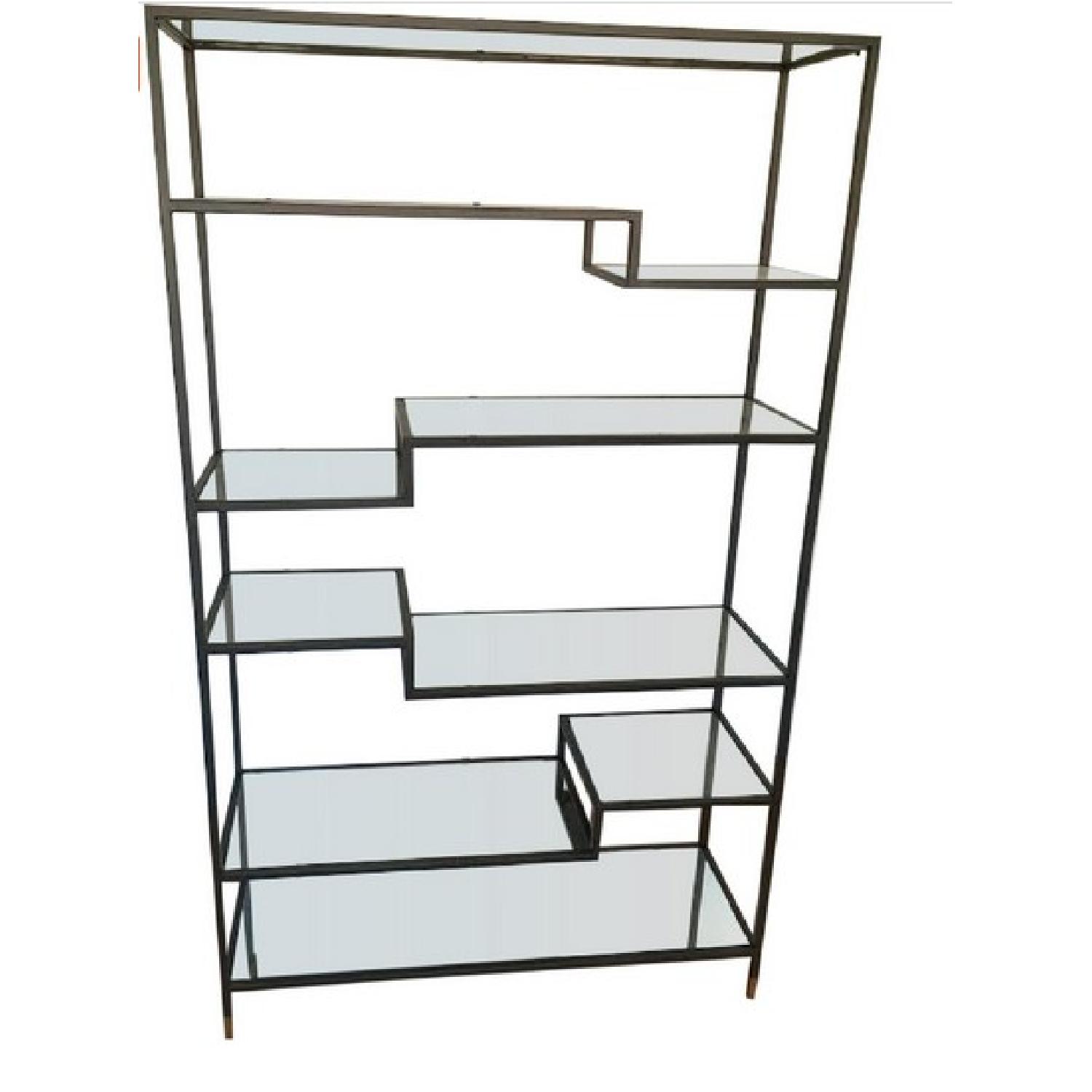 West Elm Tiered Bookcase AptDeco