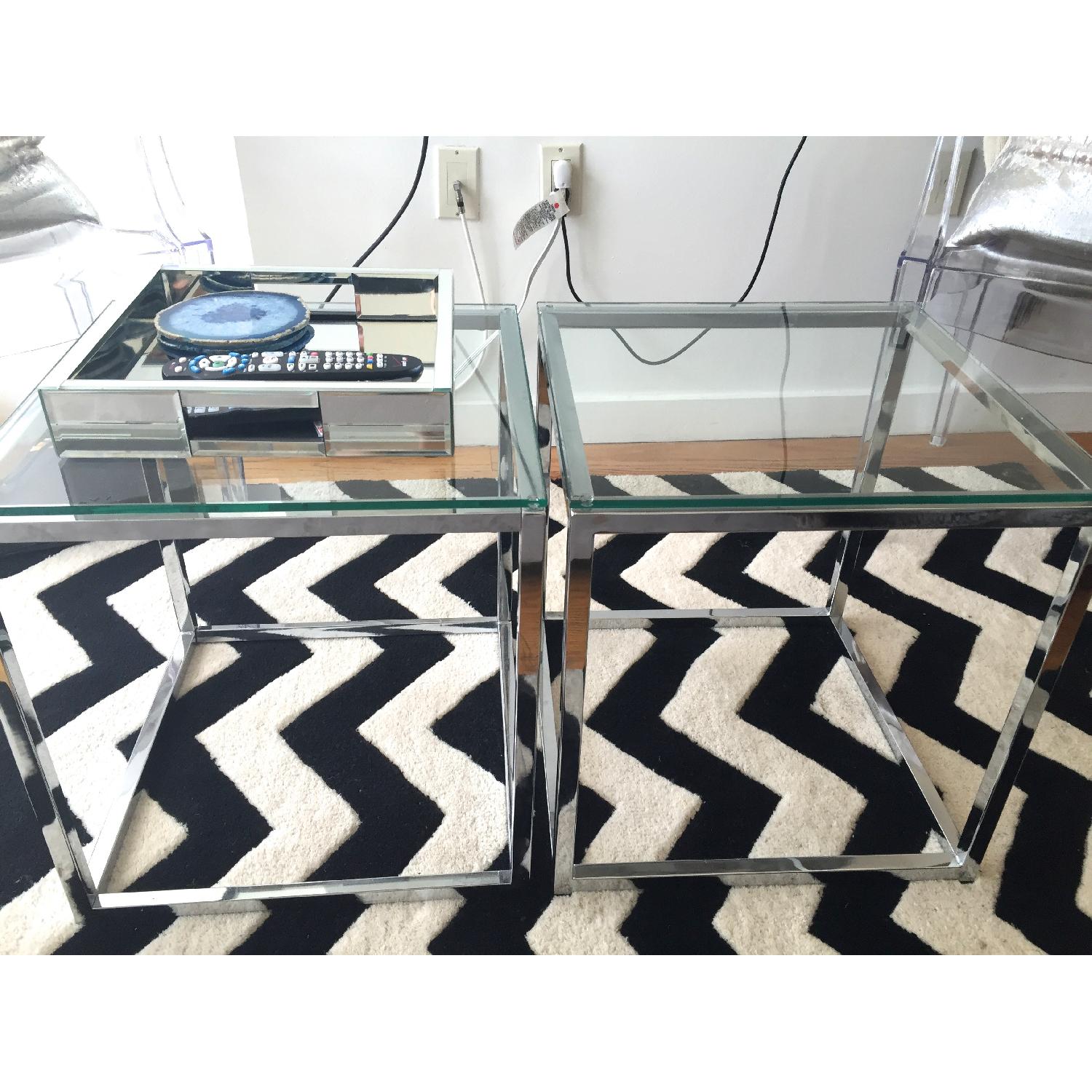 CB2 Smart Glass Side Tables - image-4