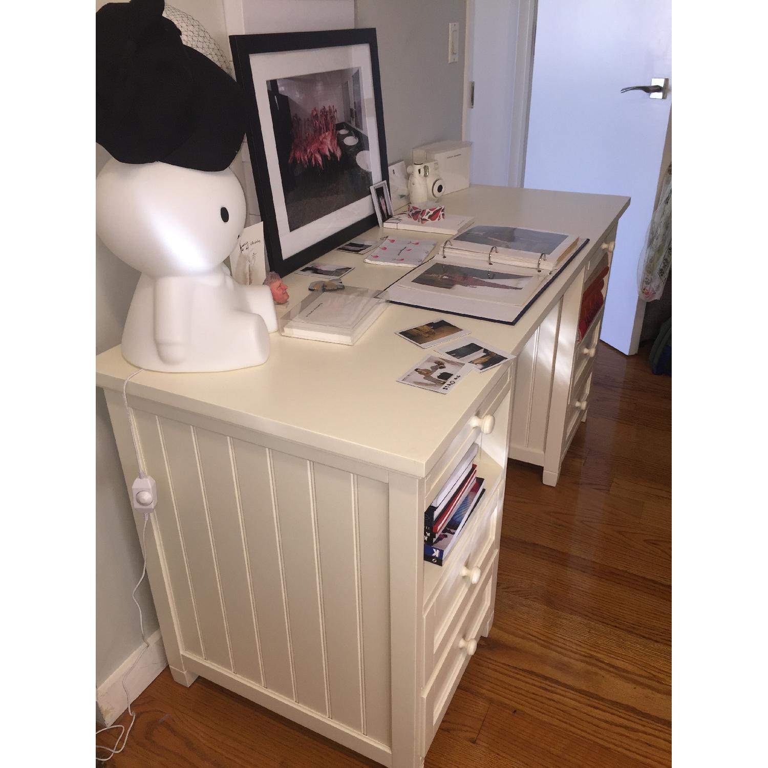 Pottery Barn Teen Beadboard Basic Desk AptDeco