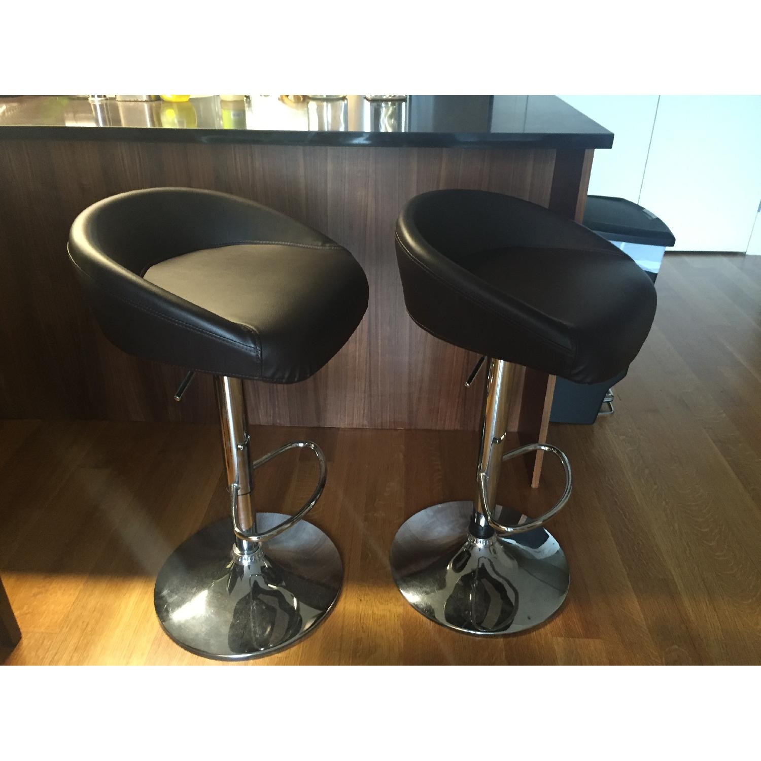 Leather Bar Stool - image-1