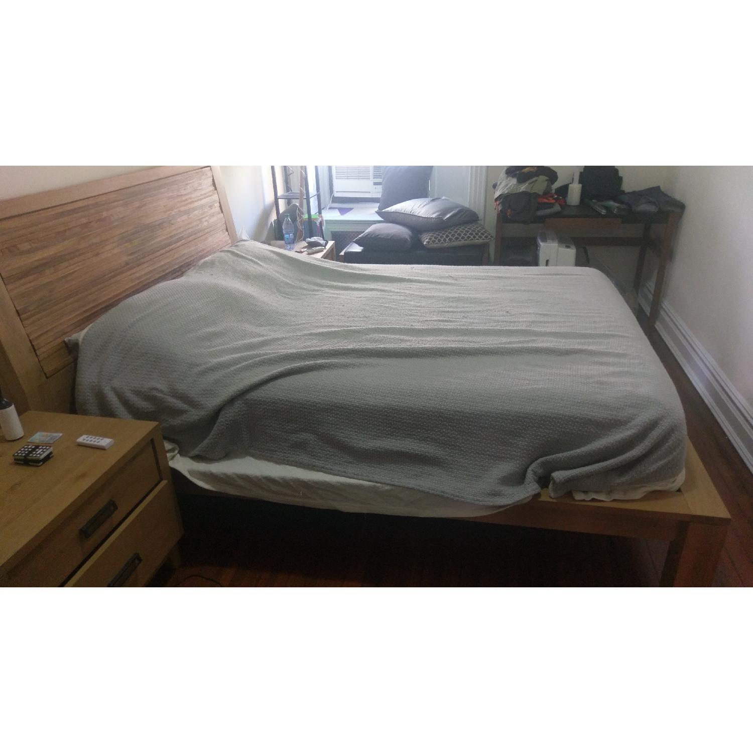 Crate & Barrel Sierra Queen Bed Frame - image-4