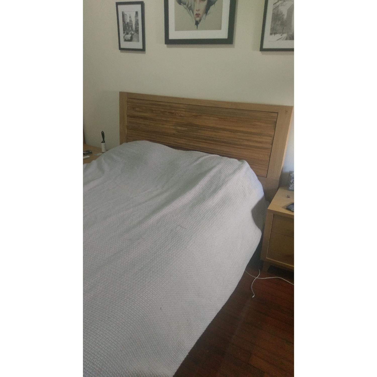 Crate & Barrel Sierra Queen Bed Frame - image-5