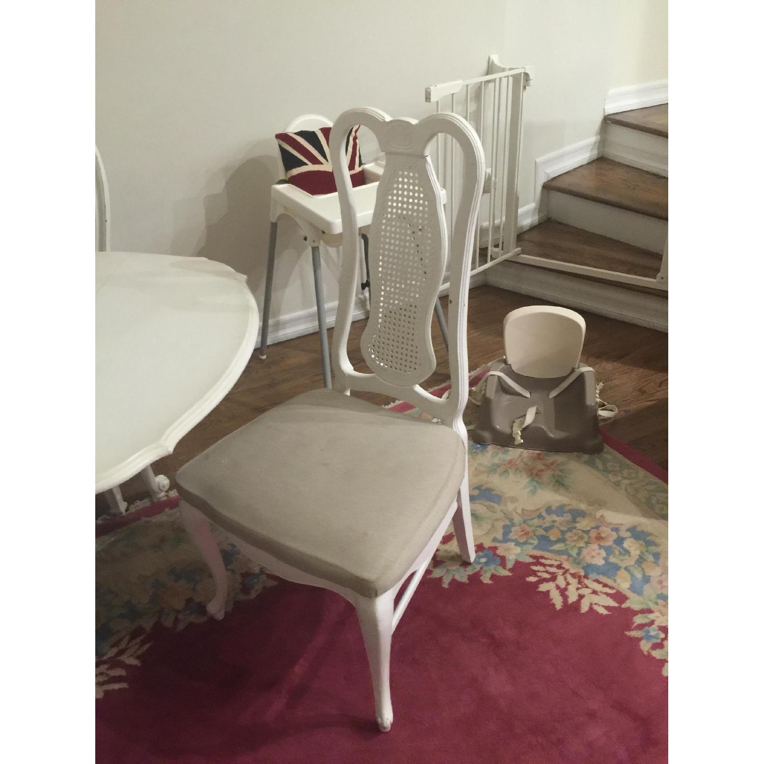 Shabby Chic Extendable Dining Table w/ 4 Chairs - image-1