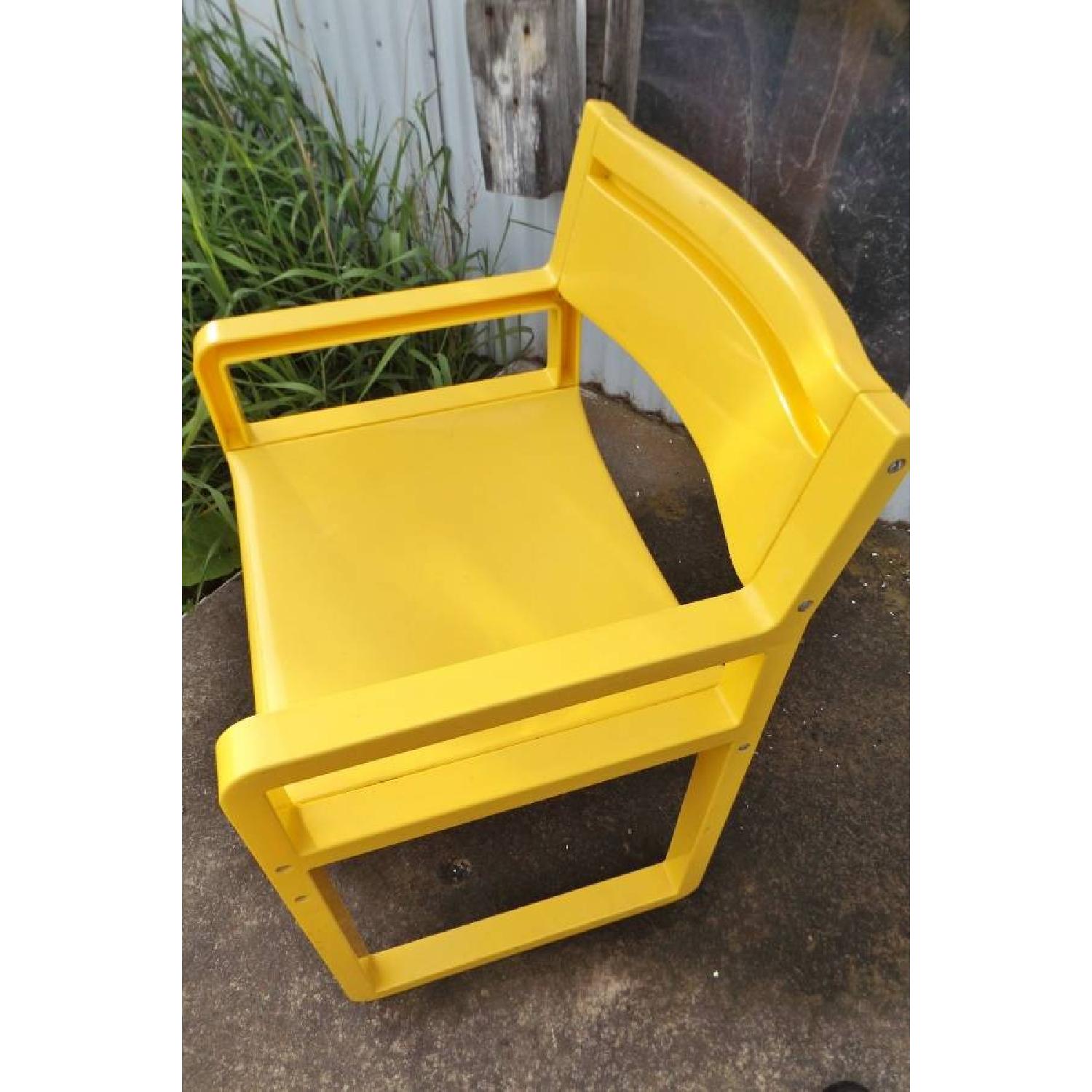 Yellow Resin Mid-Century 5 Piece Patio Set - image-6