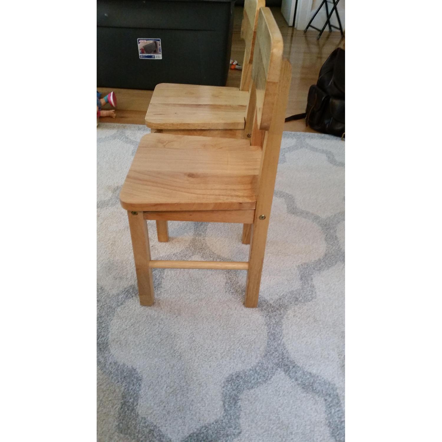 Kids Solid Wood Table w/ 2 Chairs - image-2