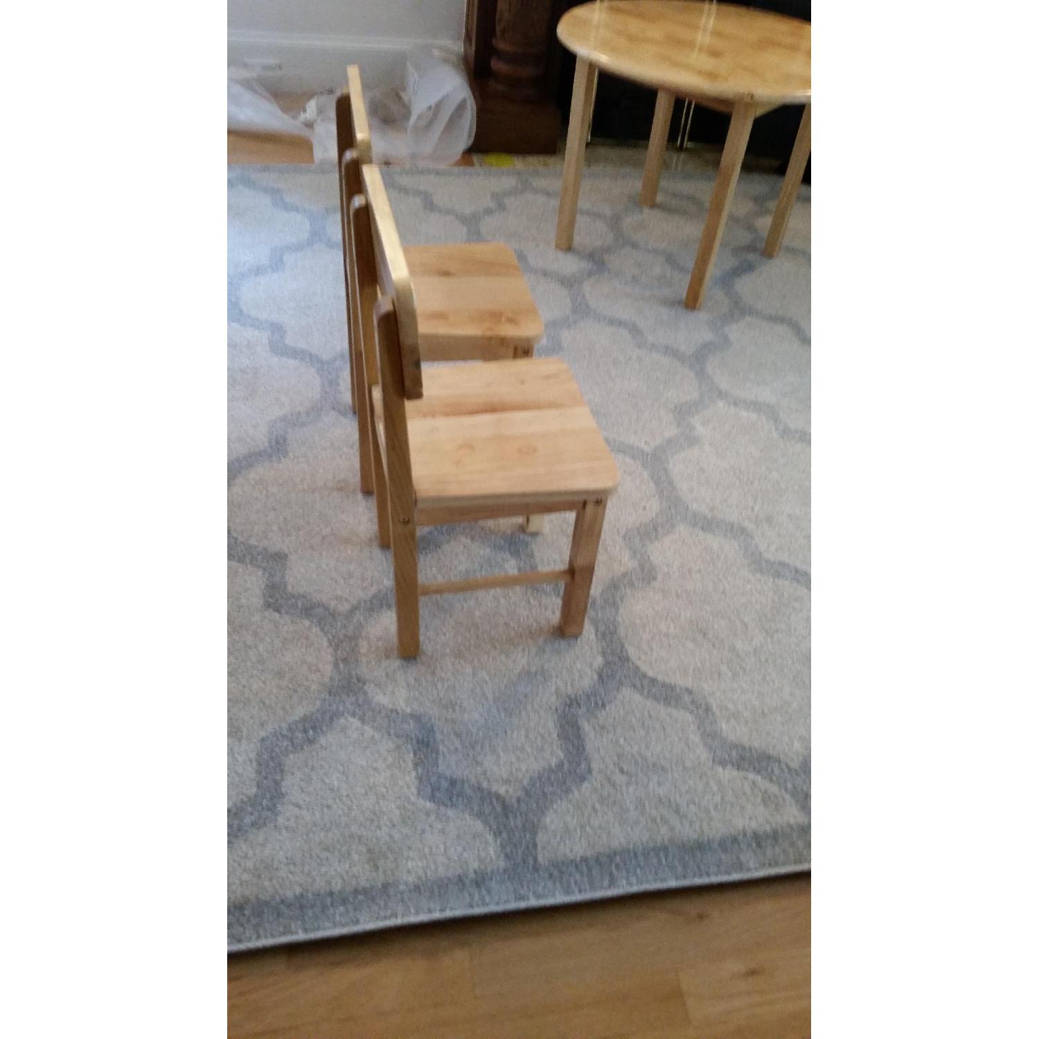 Kids Solid Wood Table w/ 2 Chairs - image-3