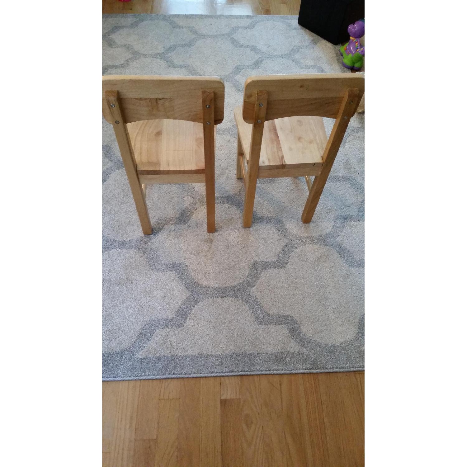 Kids Solid Wood Table w/ 2 Chairs - image-10