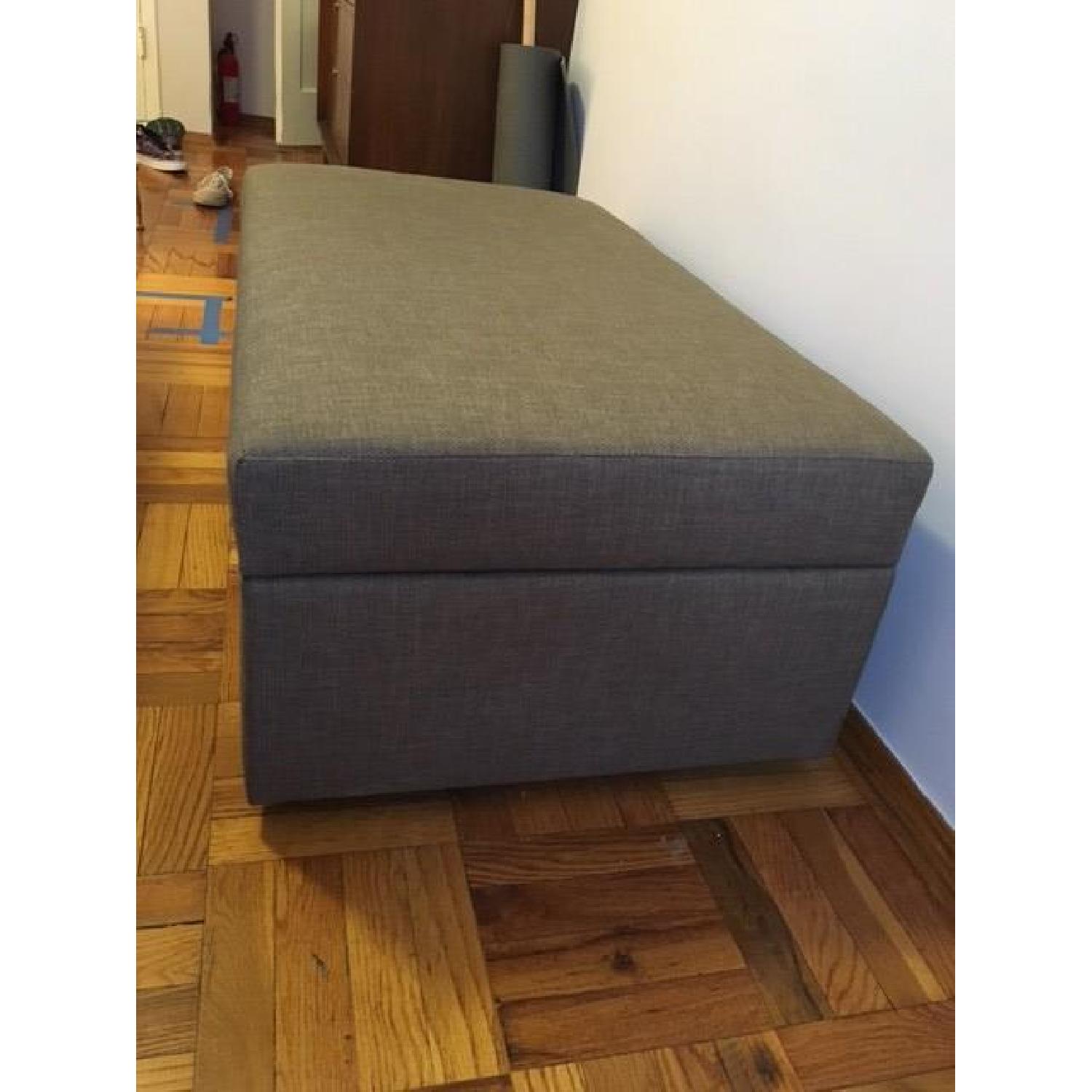 Crate & Barrel Storage Ottoman - image-2