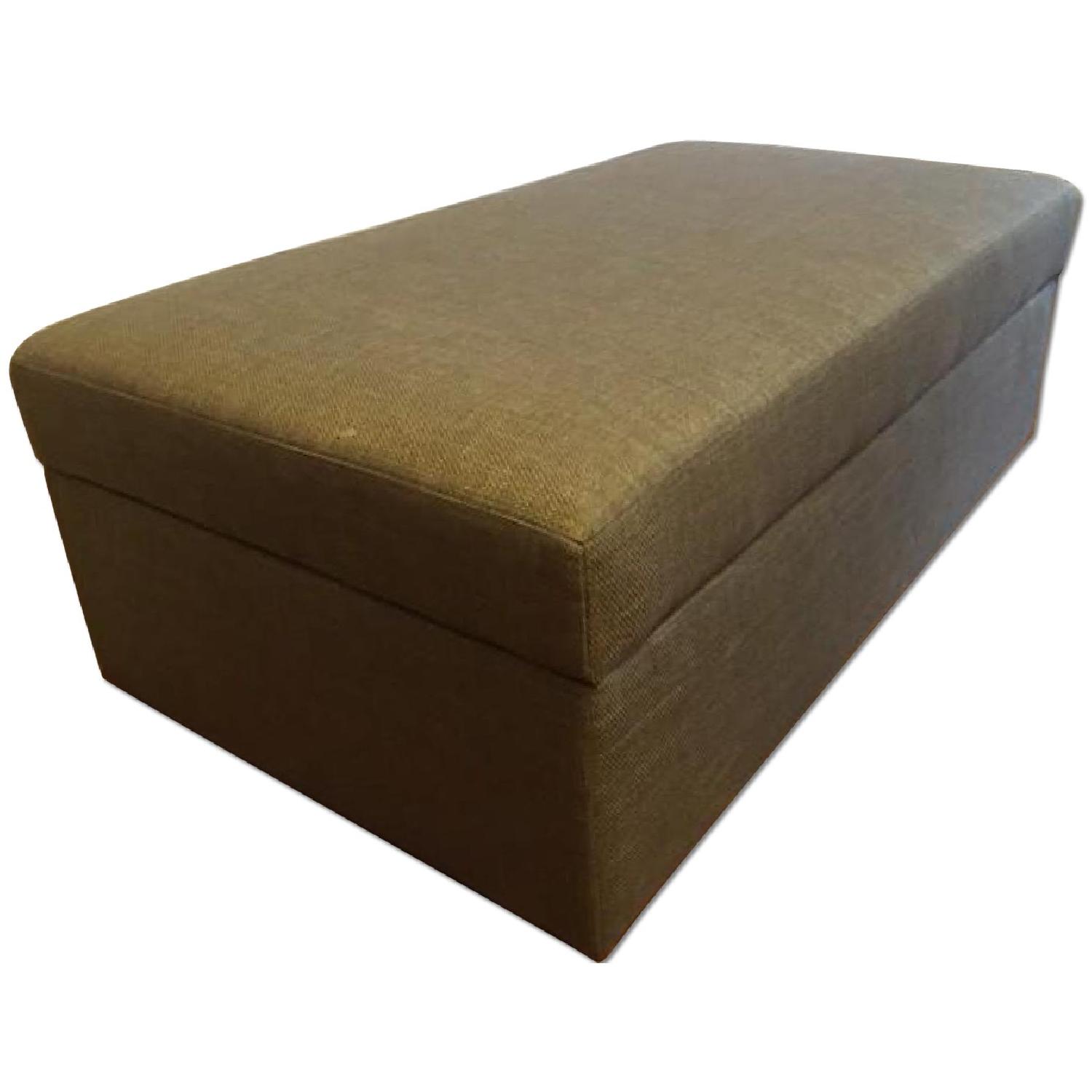 Crate & Barrel Storage Ottoman - image-0