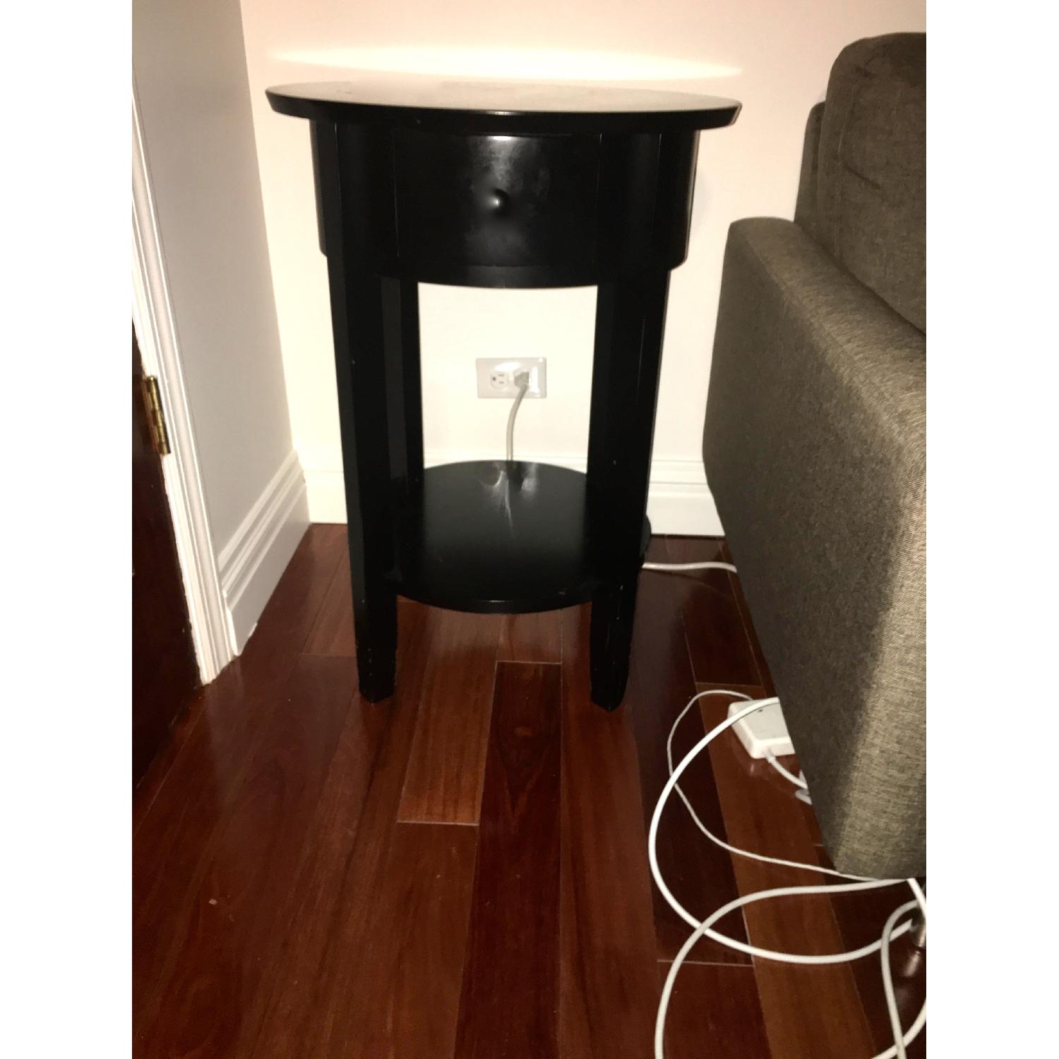 Pottery Barn Julia Bedside Table/Nightstand in Black - image-2