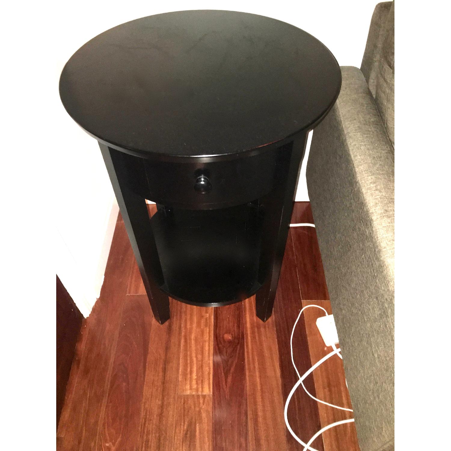 Pottery Barn Julia Bedside Table/Nightstand in Black - image-3