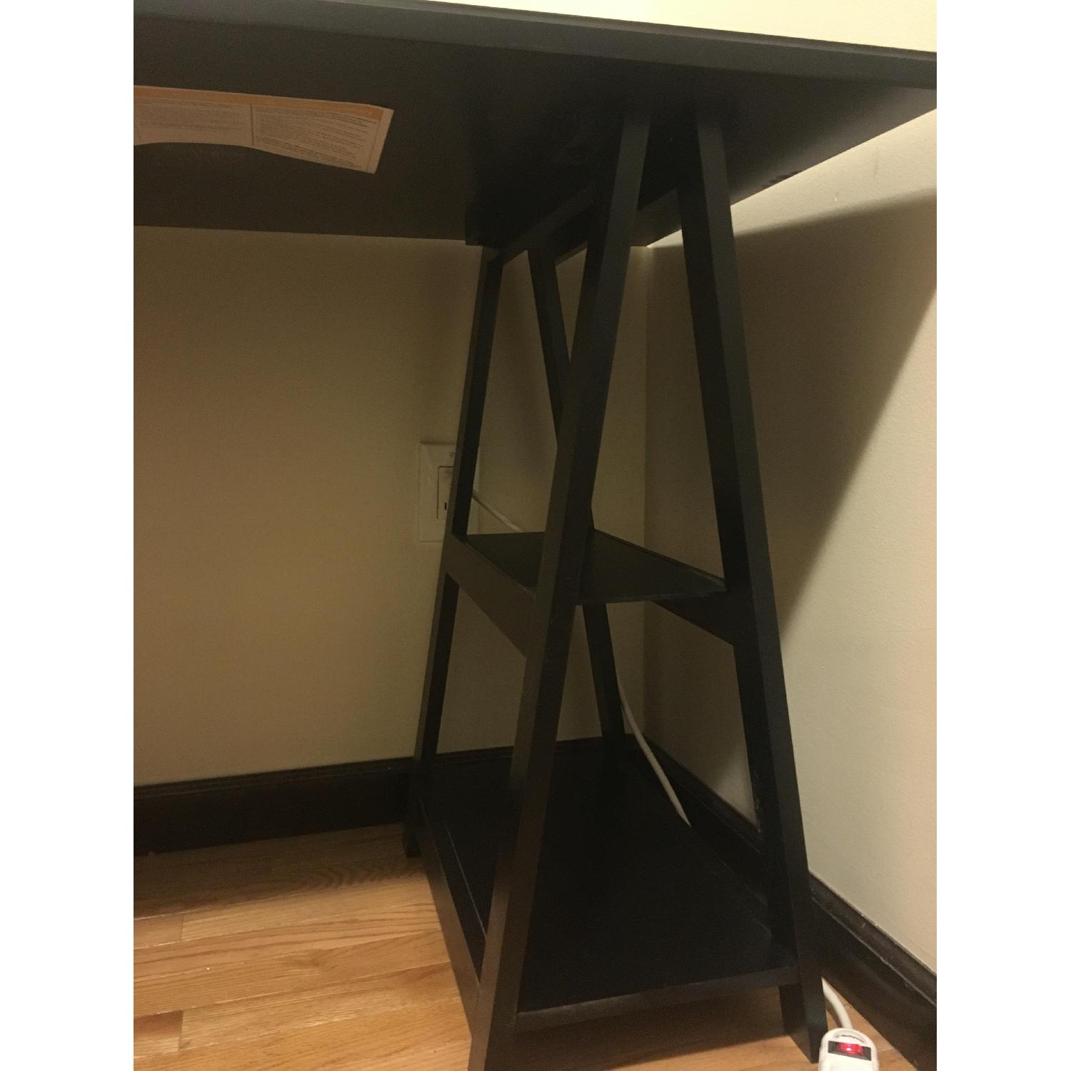 Pier 1 Cavaletto Rubbed Black Desk - image-5