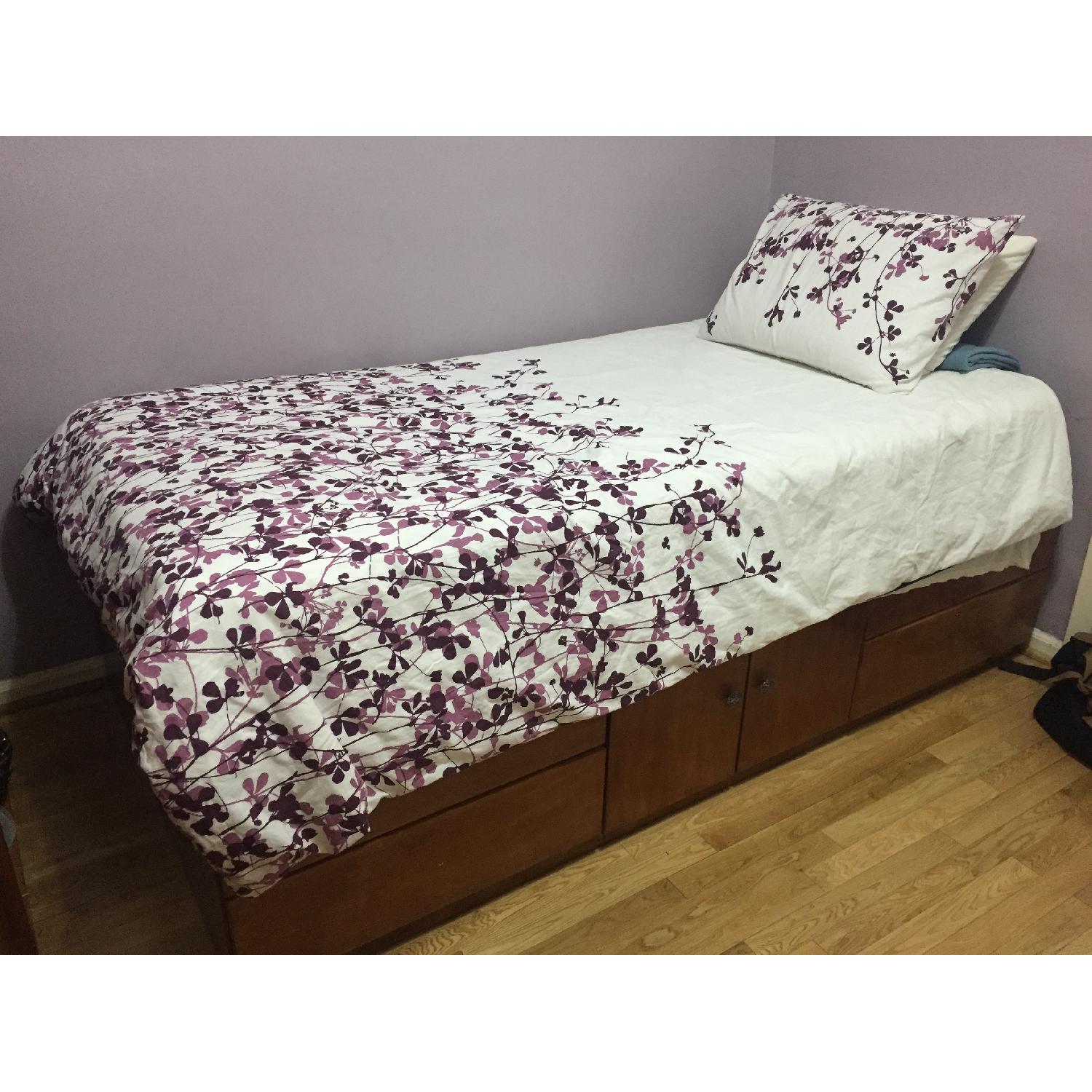 Gothic Cabinet Twin Bed Frame - image-1