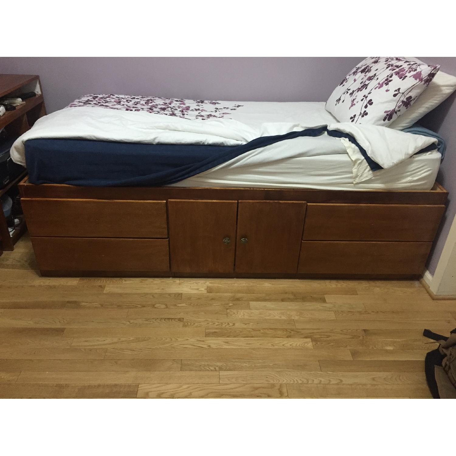 Gothic Cabinet Twin Bed Frame - image-2