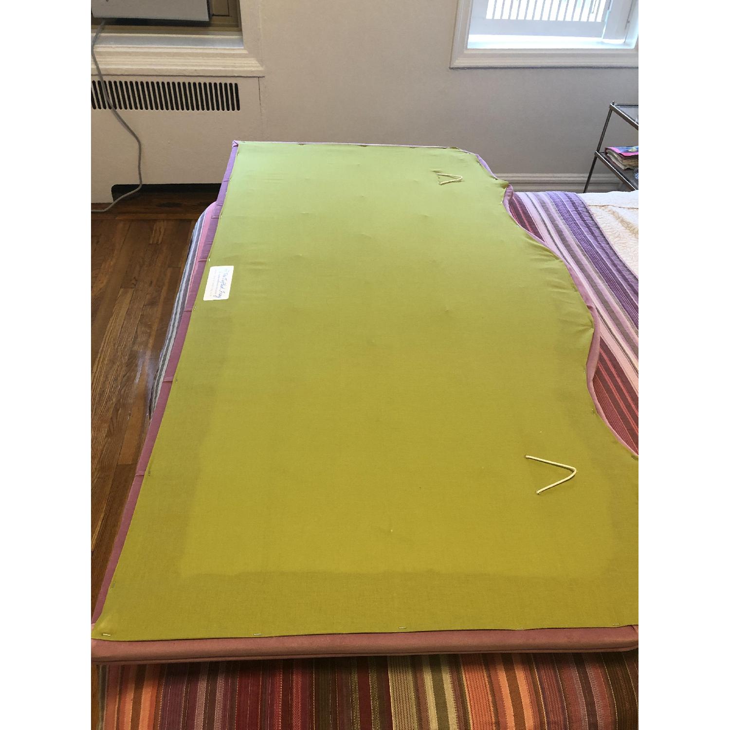 Purple Velvet Tufted Queen Headboard - image-3