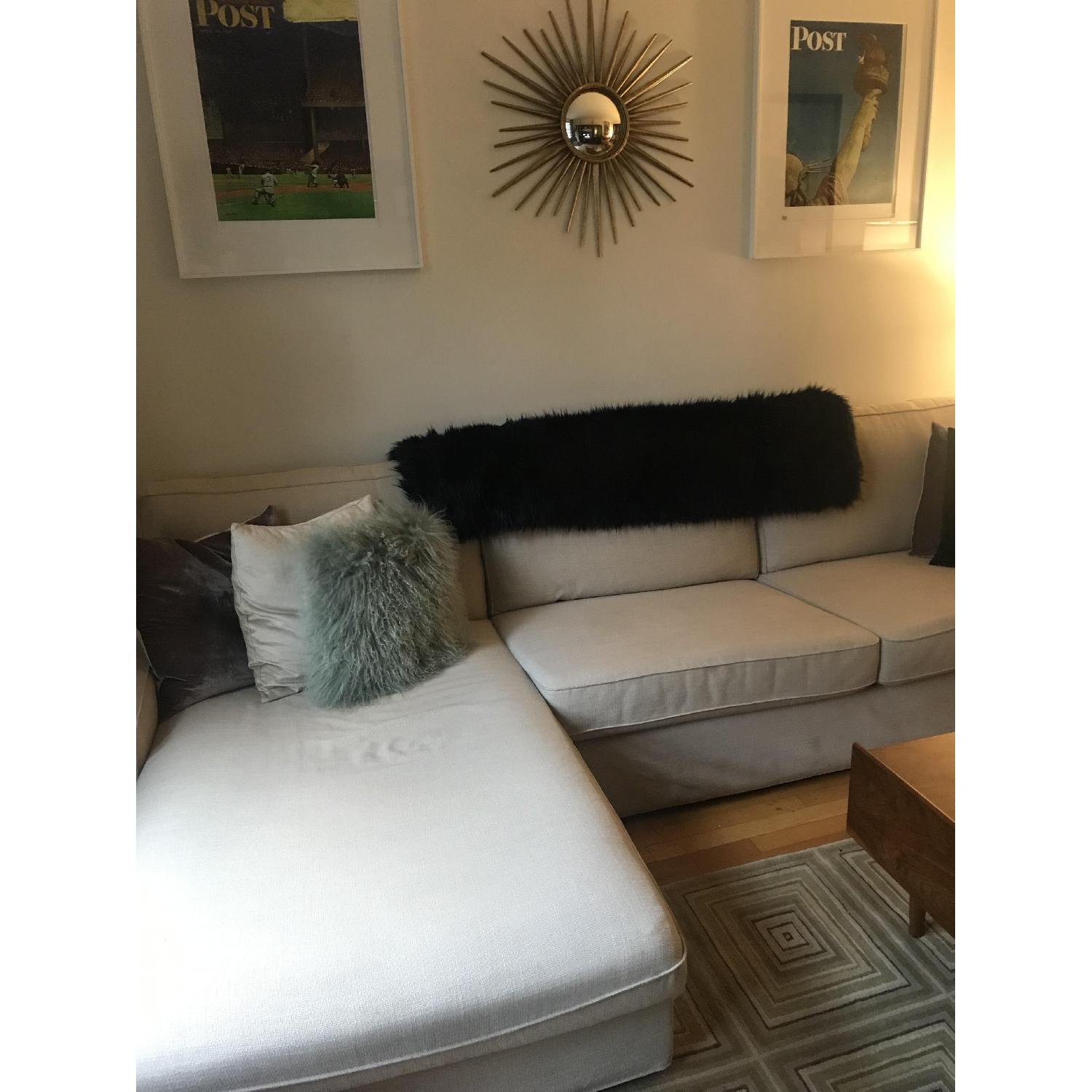 Ikea Kivik 2-Piece Sectional Sofa in Hillared Beige - image-5