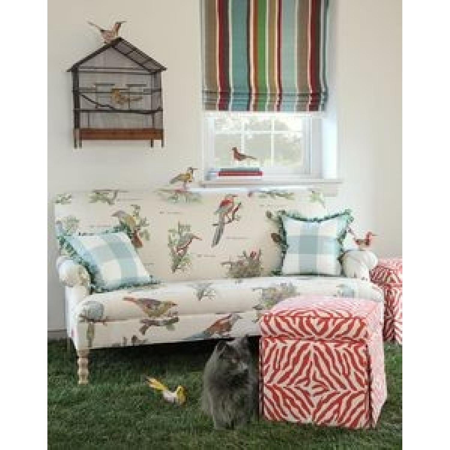 Calico Corners James Settee in Allora Fabric - image-1