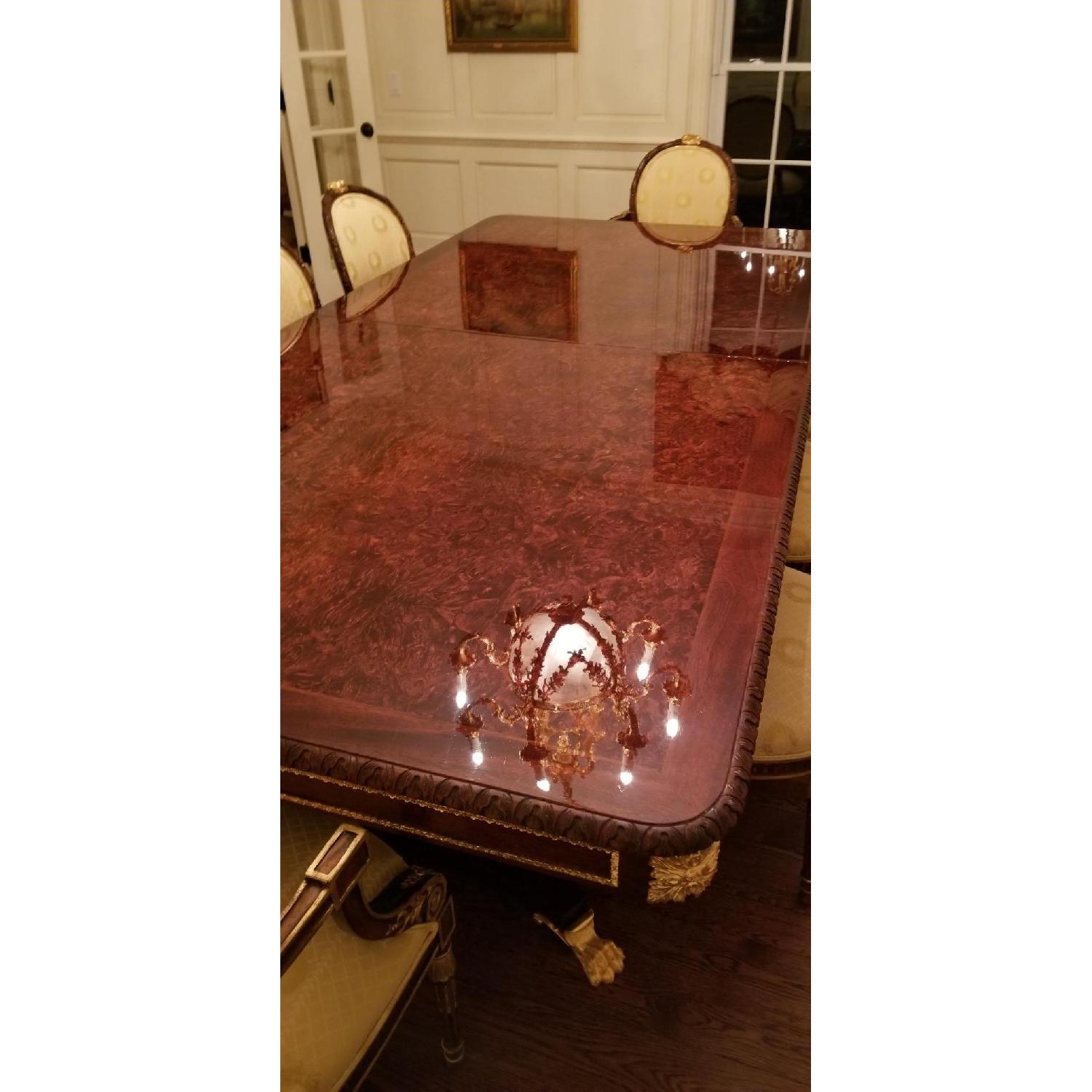 Girard-Emilia Traditional Mahogany Dining Table w/ 8 Chairs - image-1