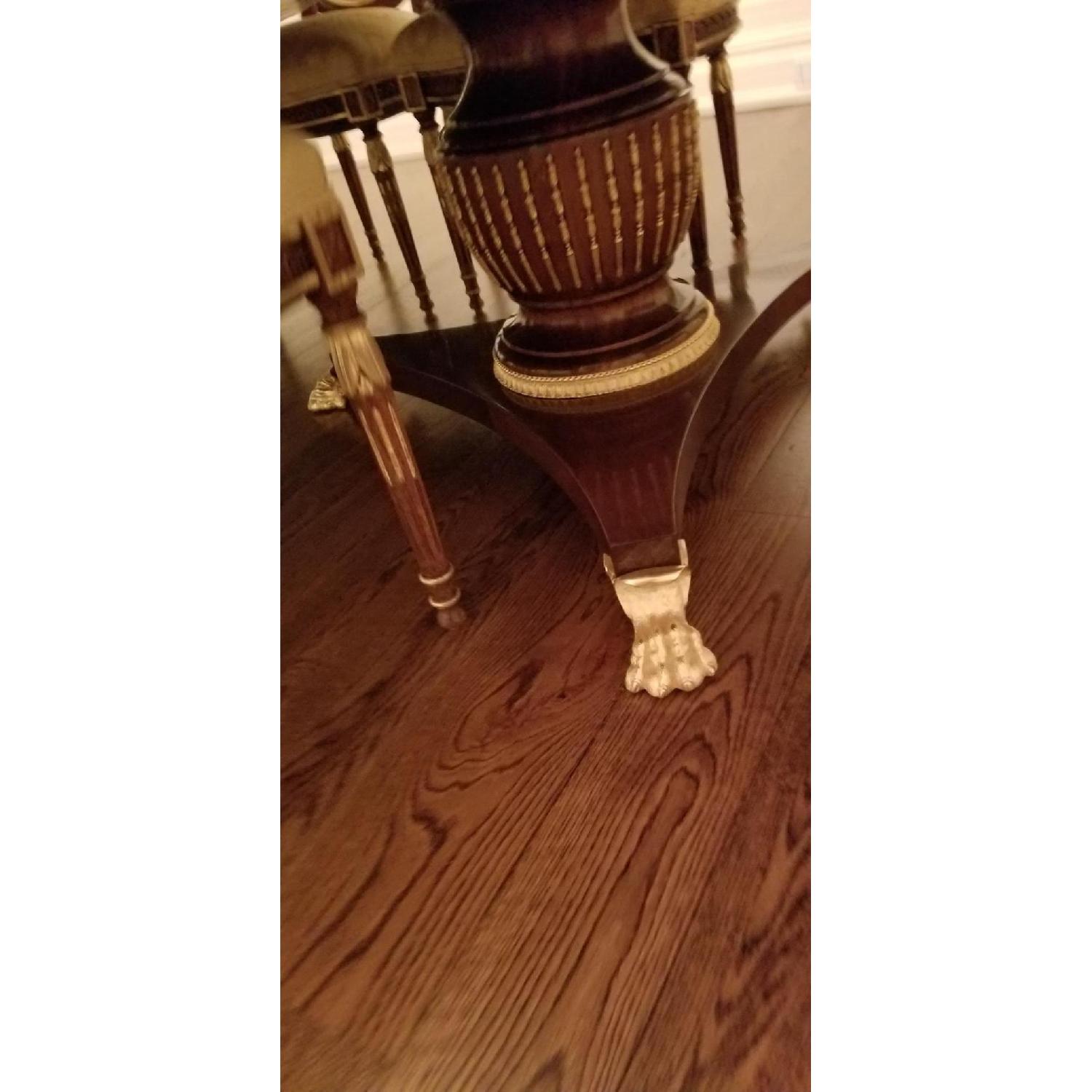 Girard-Emilia Traditional Mahogany Dining Table w/ 8 Chairs - image-4