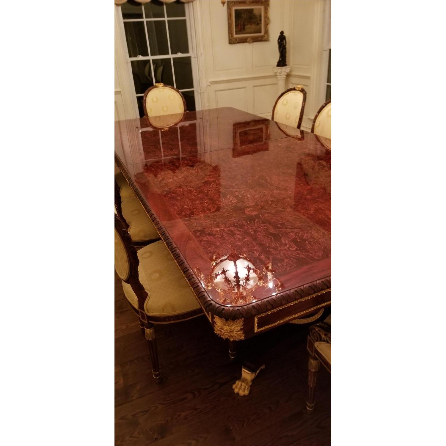 Girard-Emilia Traditional Mahogany Dining Table w/ 8 Chairs - image-5