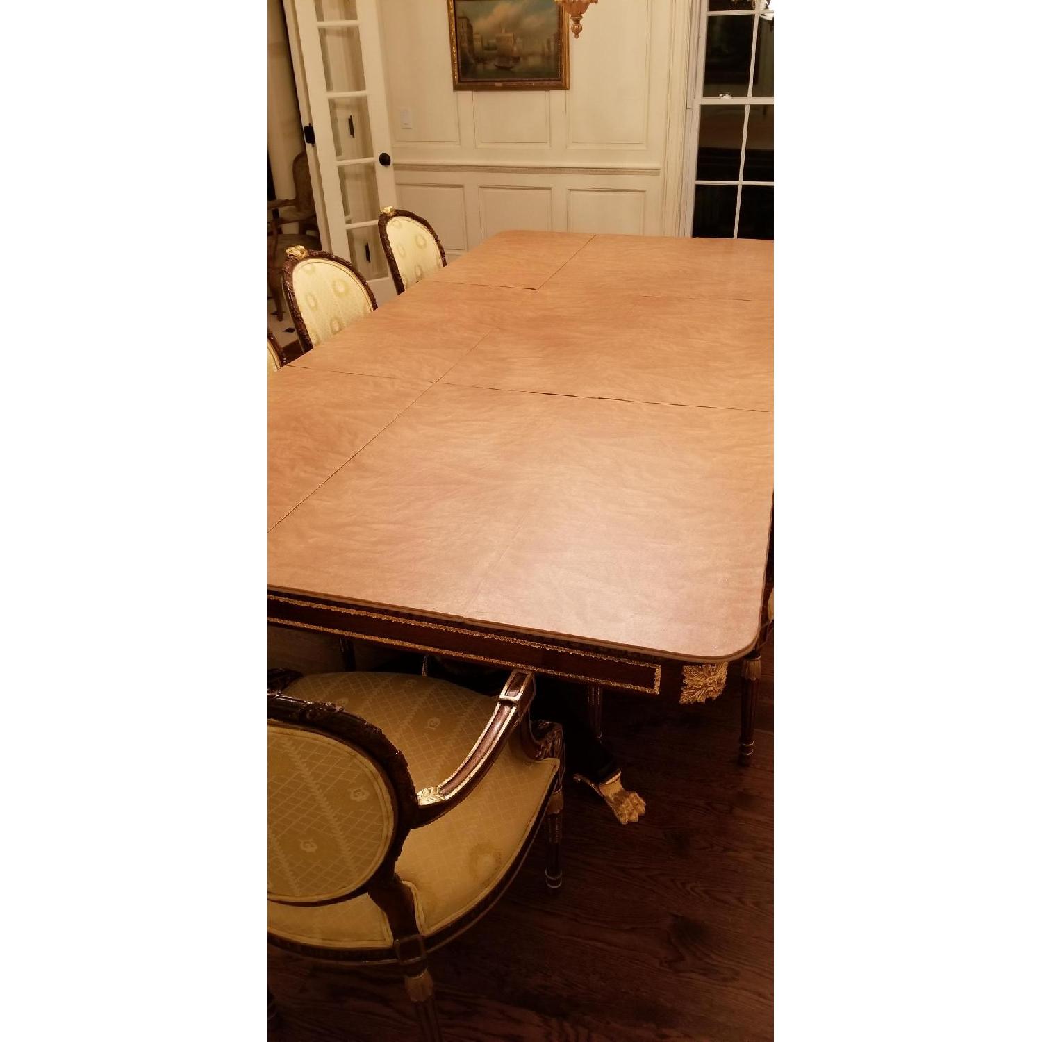 Girard-Emilia Traditional Mahogany Dining Table w/ 8 Chairs - image-9