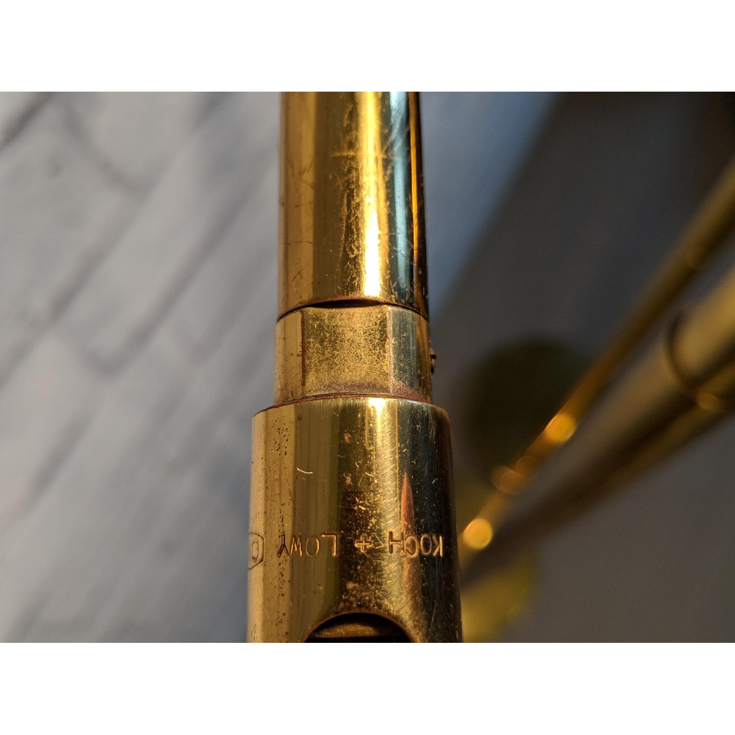 Koch & Lowy Mid-Century Modern Adjustable Brass Floor Lamps - image-4