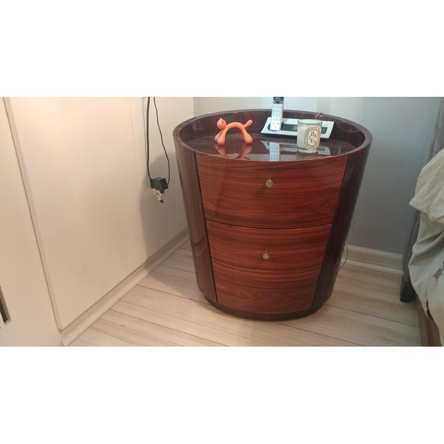 Cherry Wood Nightstand - image-3