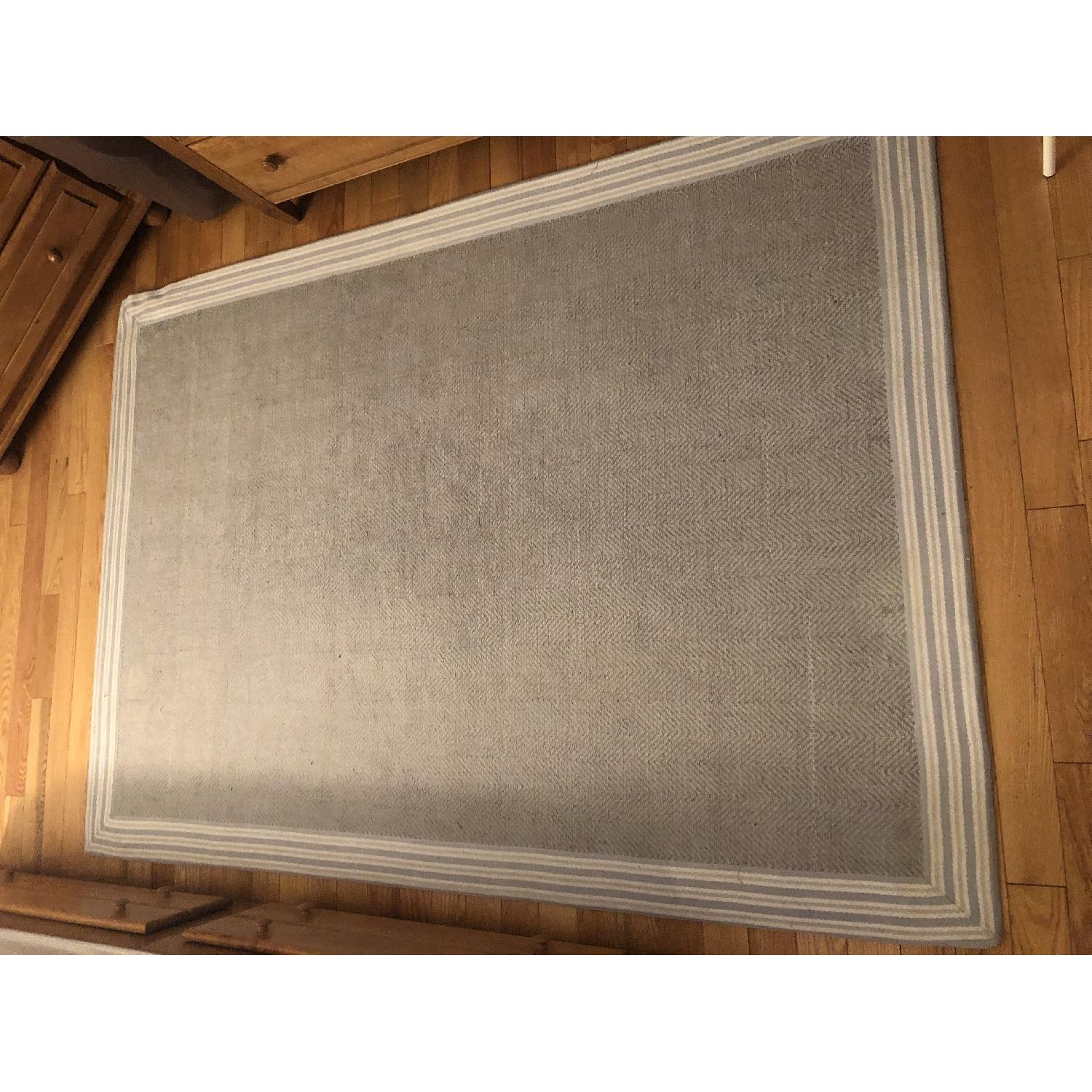 Pottery Barn Chenille Border Rug - image-2